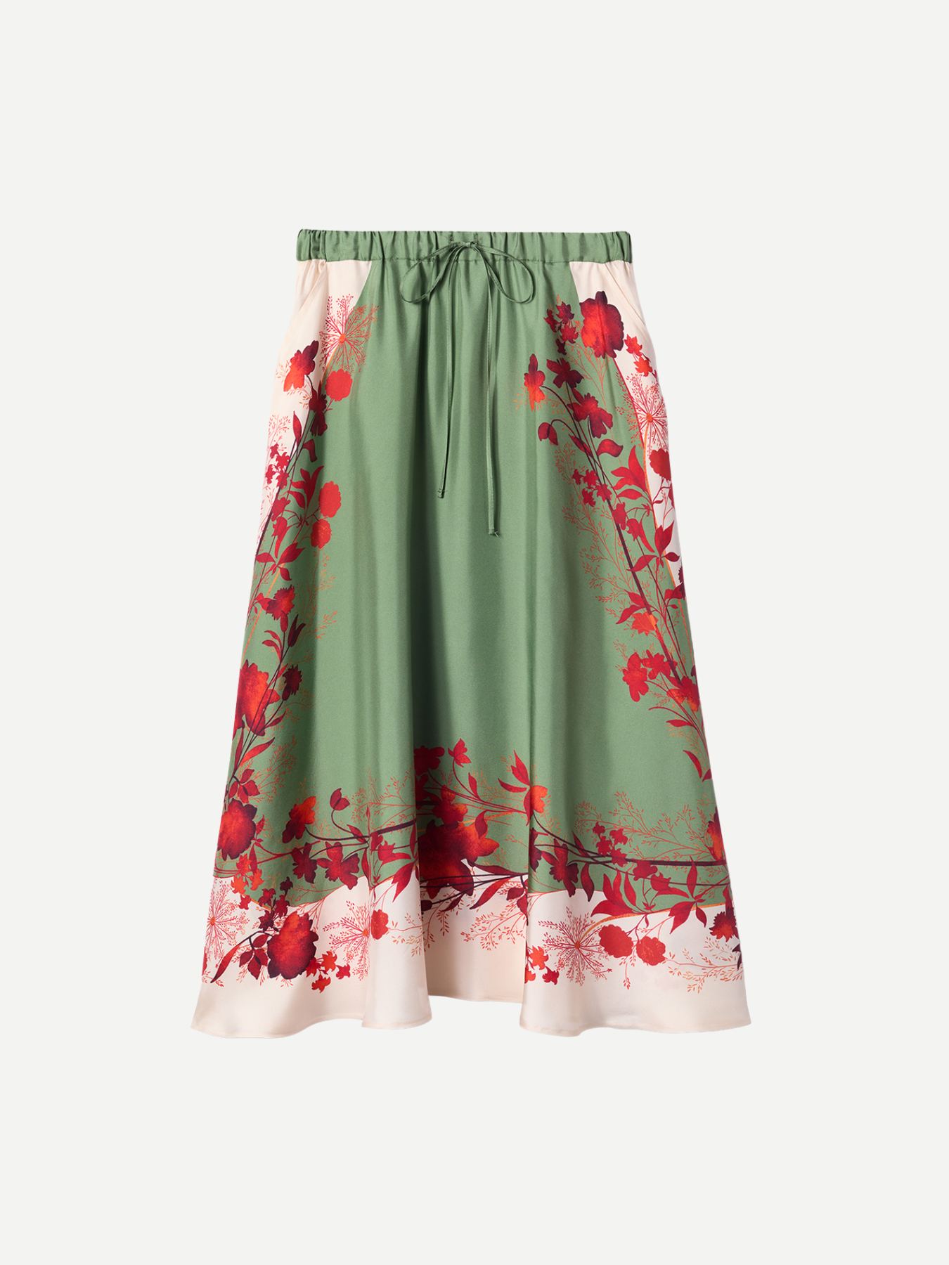 La DoubleJ-Drawstring Skirt Placee - Woodland Placee-Skirts-Boboli-Vancouver-Canada