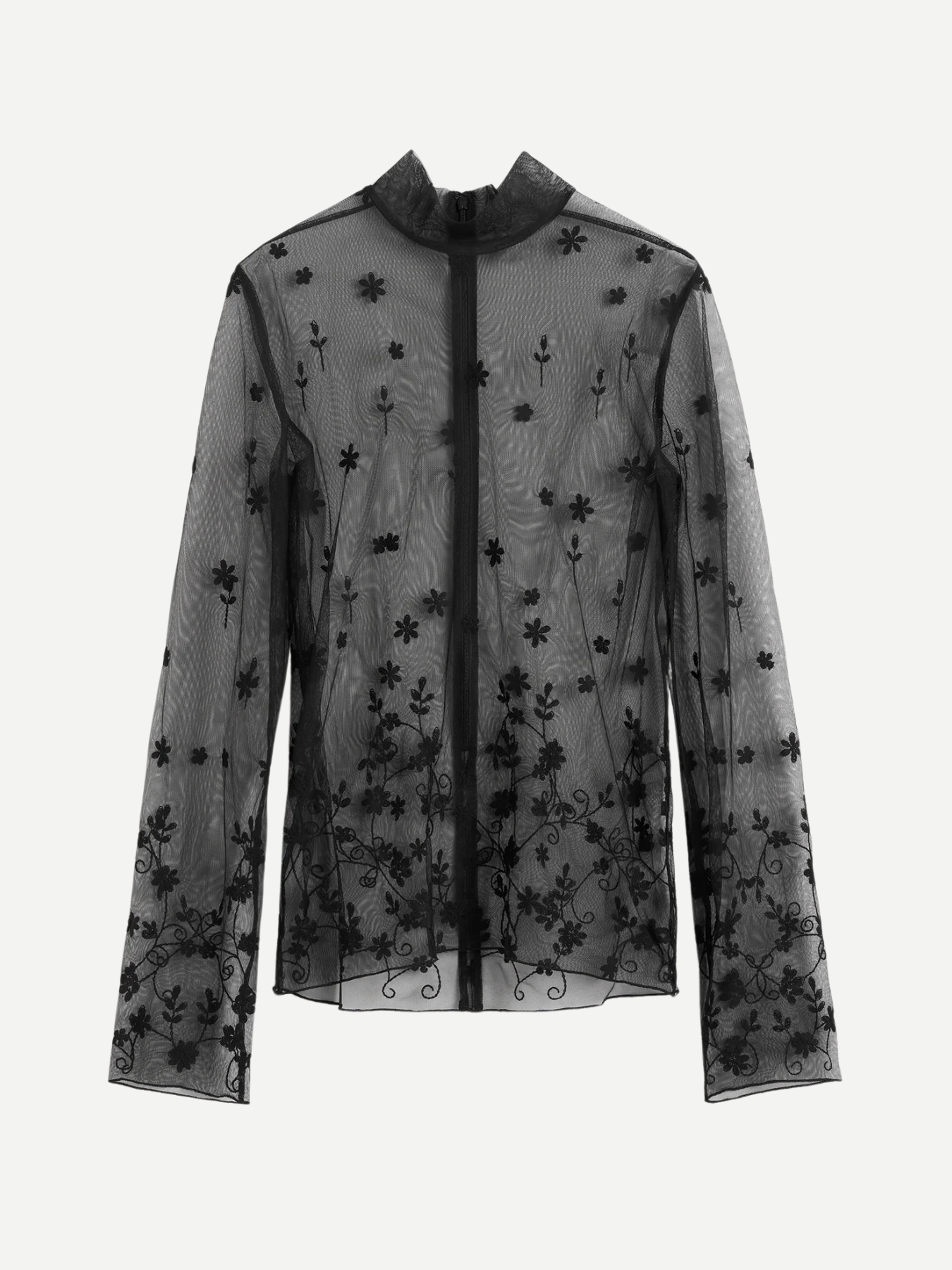 トップス ORGUE Flower tulle blouse トップス ORGUE Flower tulle blouse Flower tulle blouse