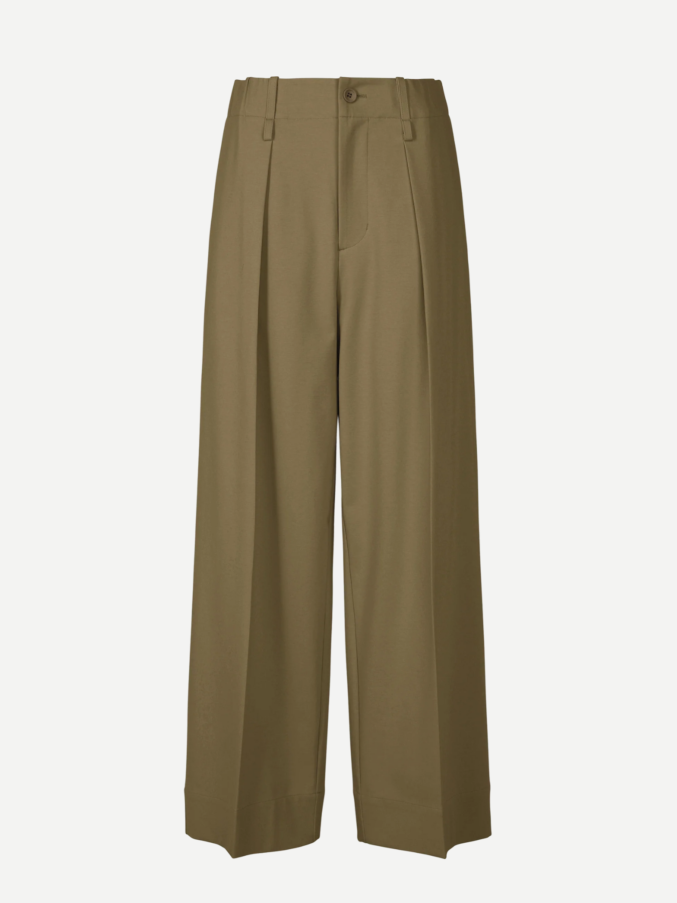 Issey Miyake-Simple Ensemble Pants - Khaki-Pants-Boboli-Vancouver-Canada