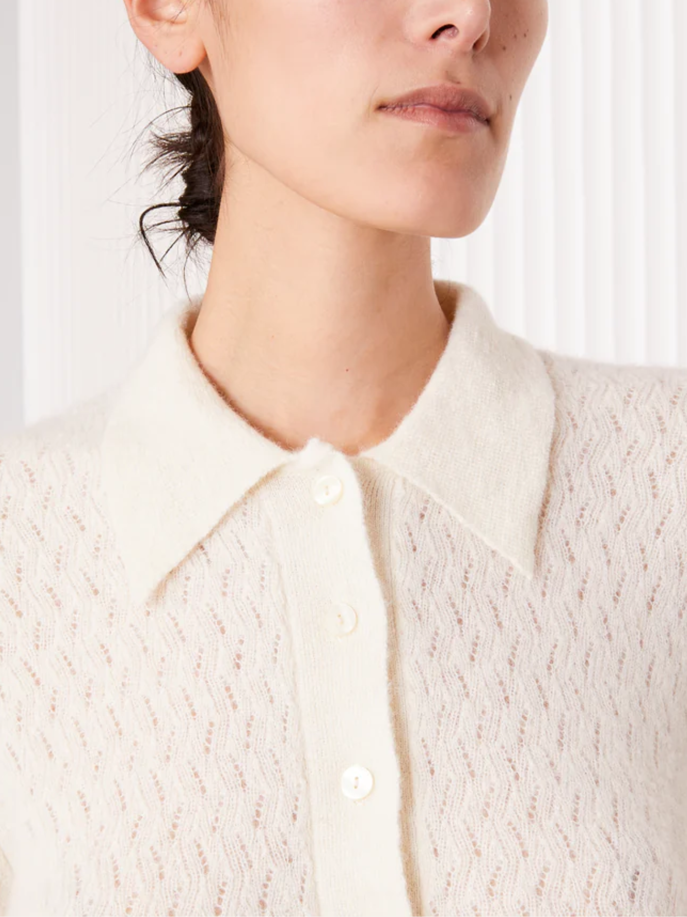 Officine Generale-Naya Polo - Ecru-Shirts-Boboli-Vancouver-Canada