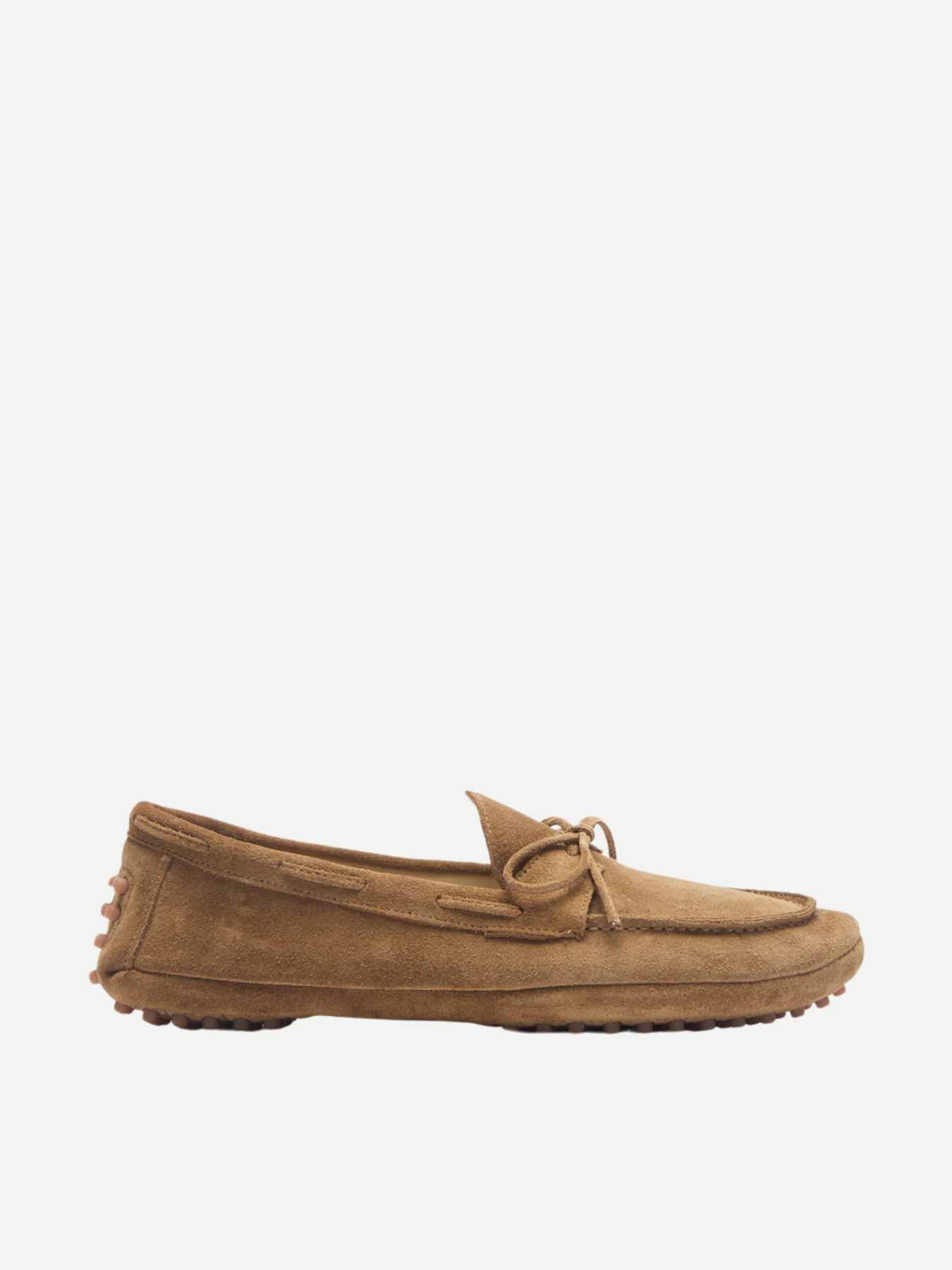Le Monde Beryl-Driver Moccasin Calf Suede - Taupe-Shoes-Boboli-Vancouver-Canada