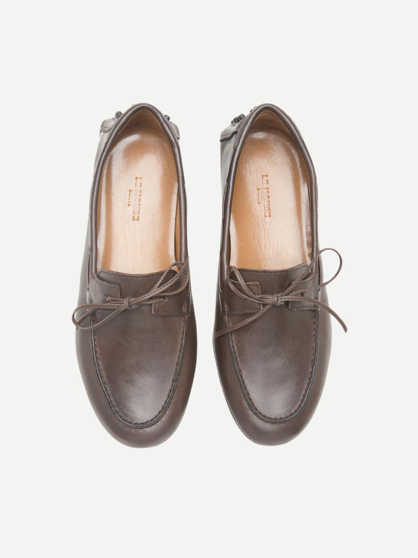Le Monde Beryl-Driver Moccasin Calf Leather - Chocolate-Shoes-Boboli-Vancouver-Canada