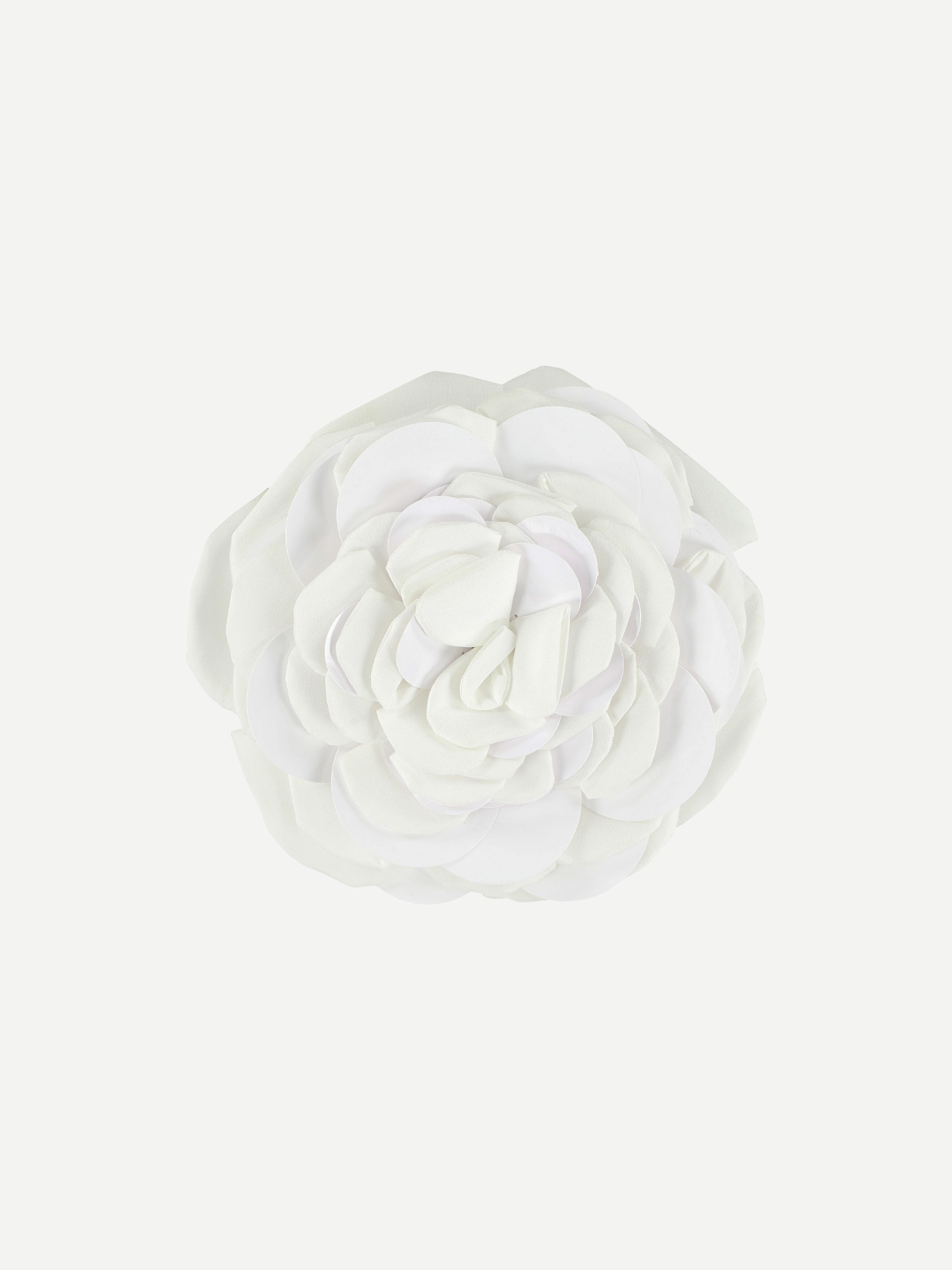 Bernadette-Brooche Camelia Embroidered - Ivory-Accessories-Boboli-Vancouver-Canada