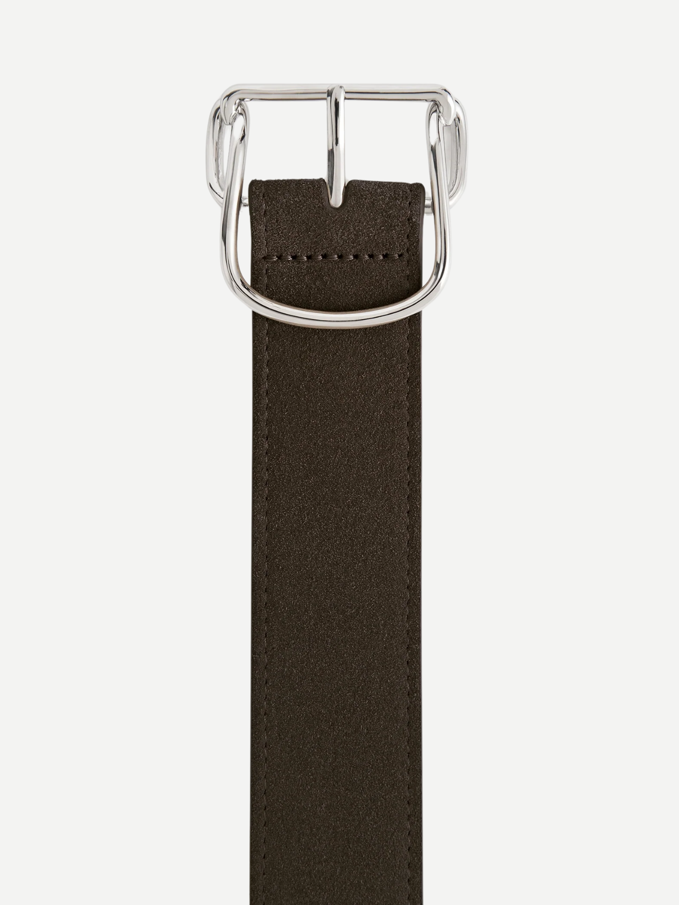 Totême-Swirl Suede Belt - Pepper-Belts-Boboli-Vancouver-Canada