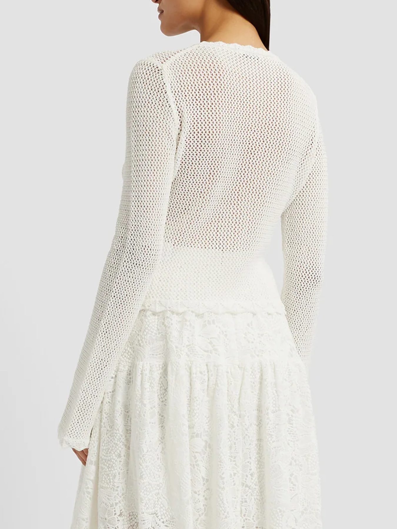 Erdem-Long Sleeve Cardigan - Ivory-Cardigans-Boboli-Vancouver-Canada