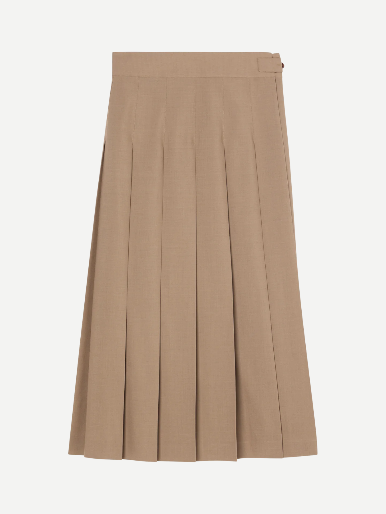 Rohe-Plisse Wrap Skirt - Khaki-Skirts-Boboli-Vancouver-Canada
