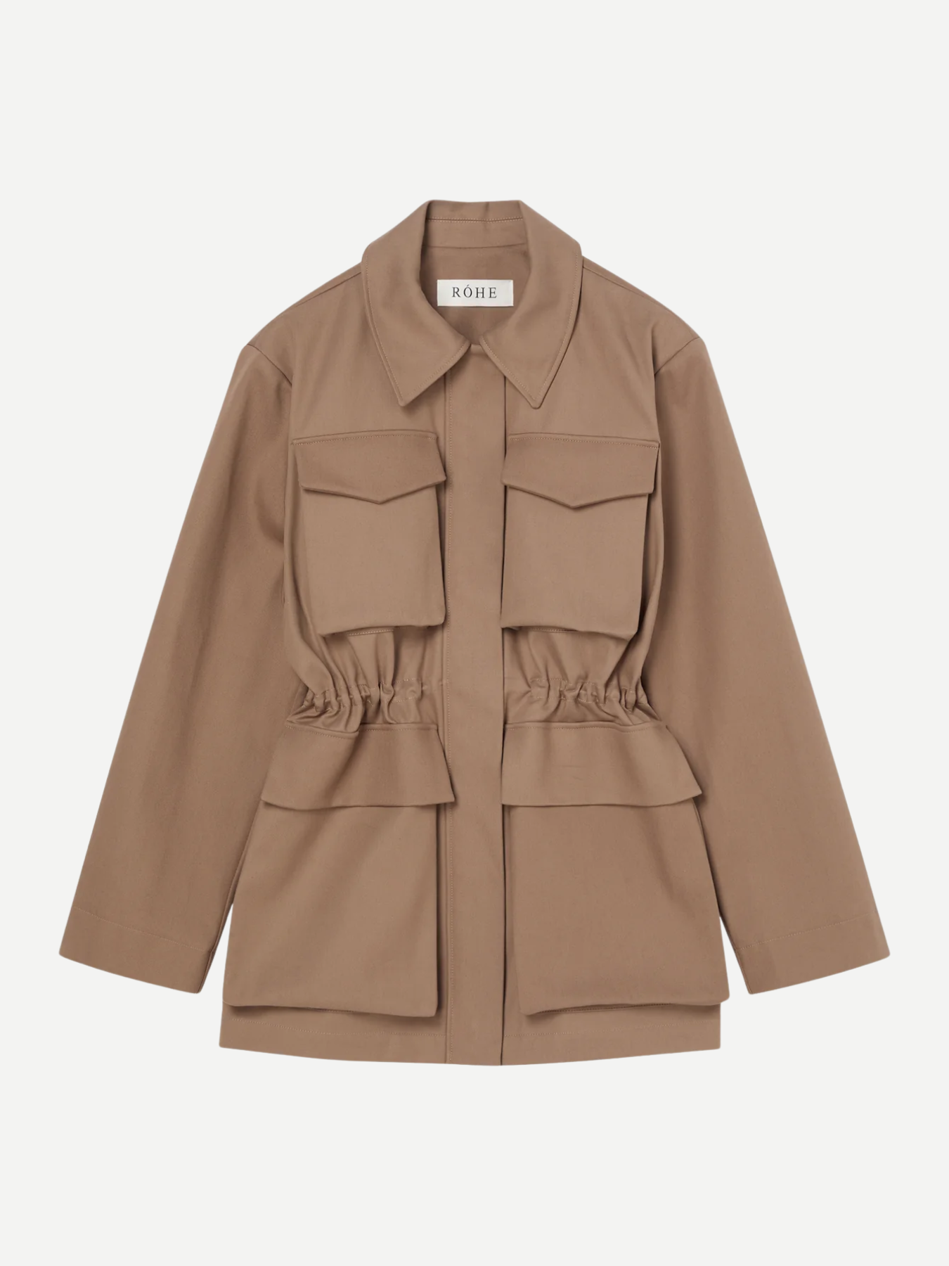 Rohe-Field Jacket w/Waist Adjuster - Clay-Jackets-Boboli-Vancouver-Canada
