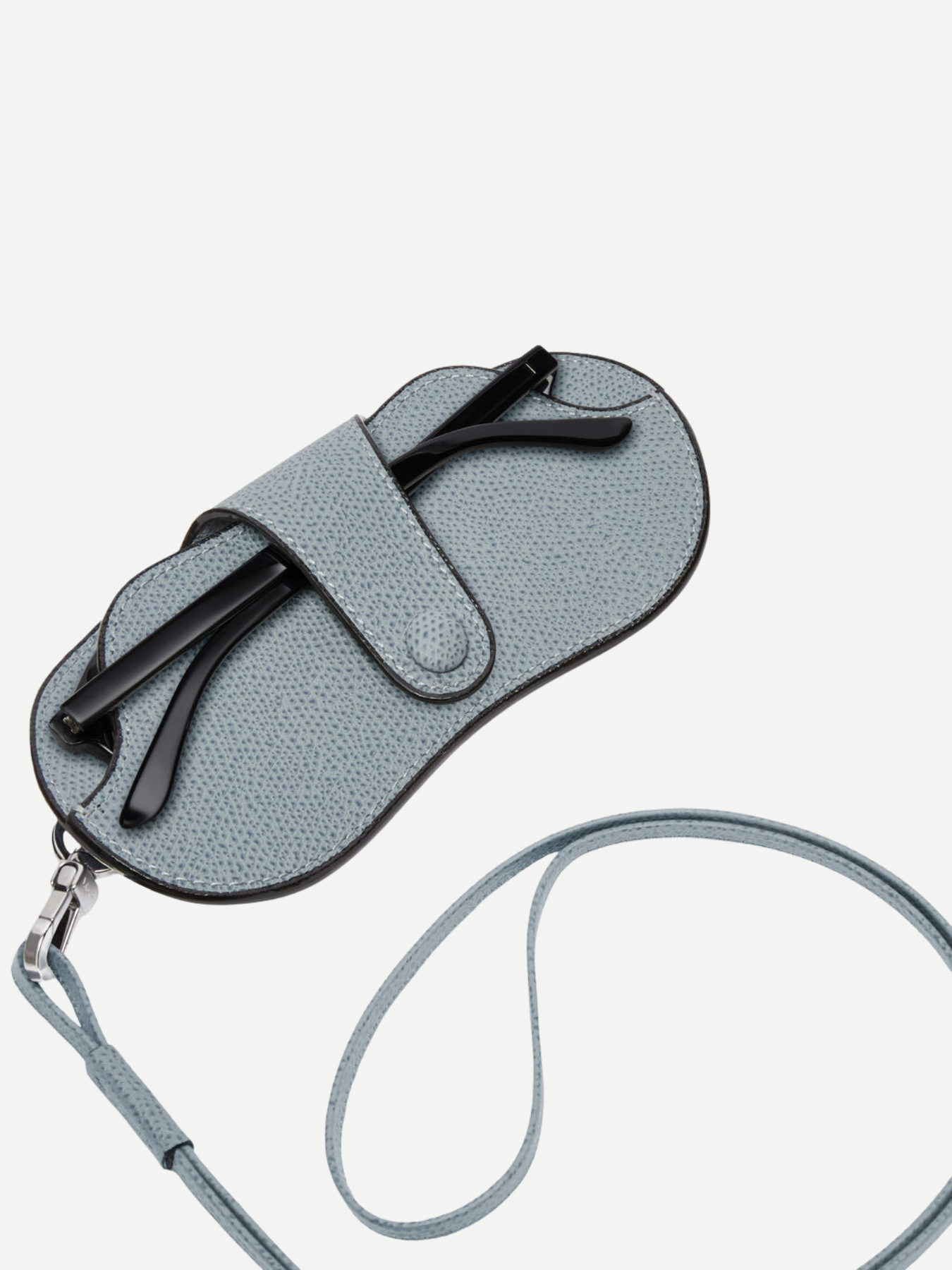 Valextra-Glasses Case w/Lanyard - Niagara Blue-Accessories-Boboli-Vancouver-Canada