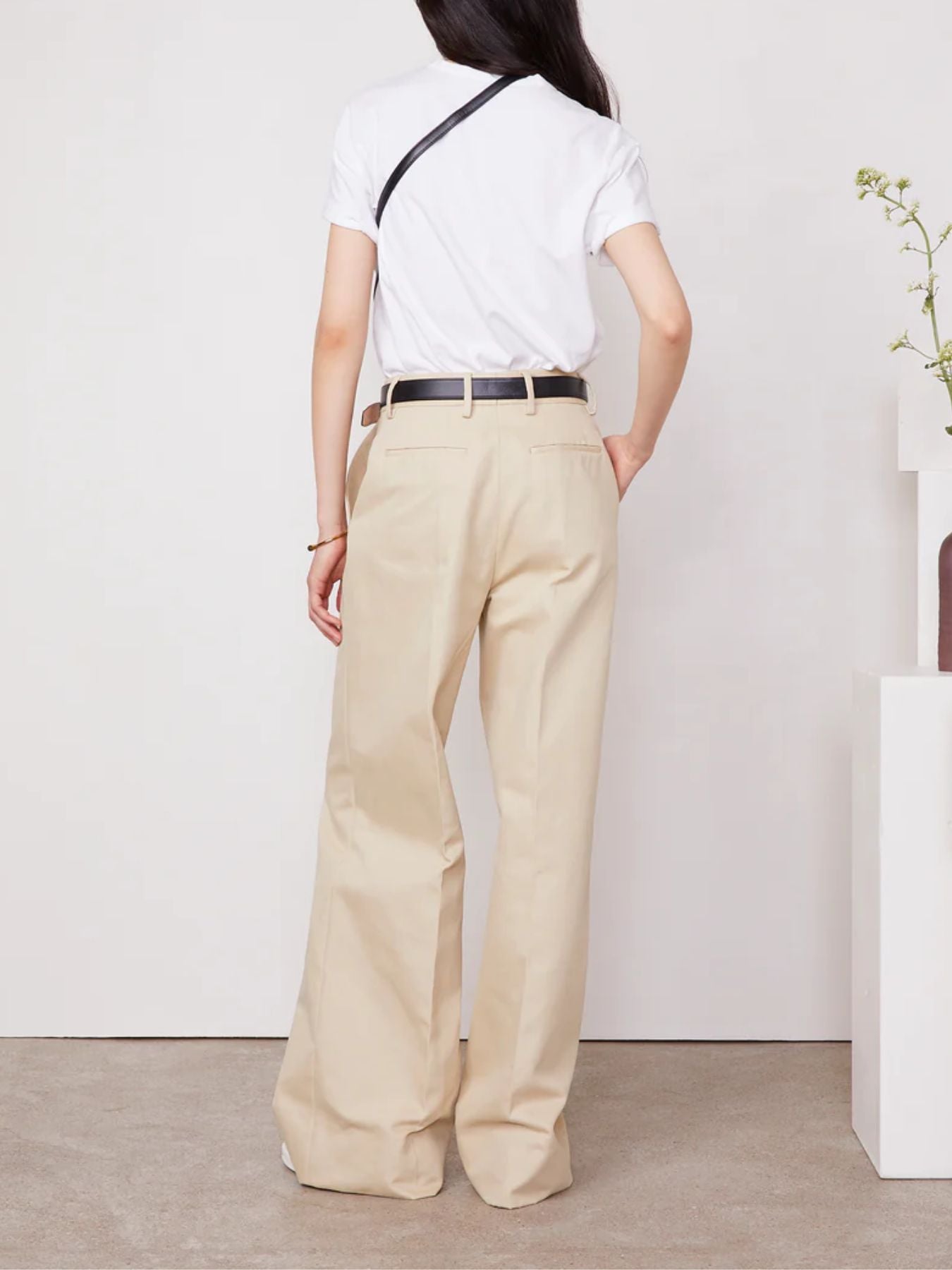 Rosela Cotton Twill Pants - Sand