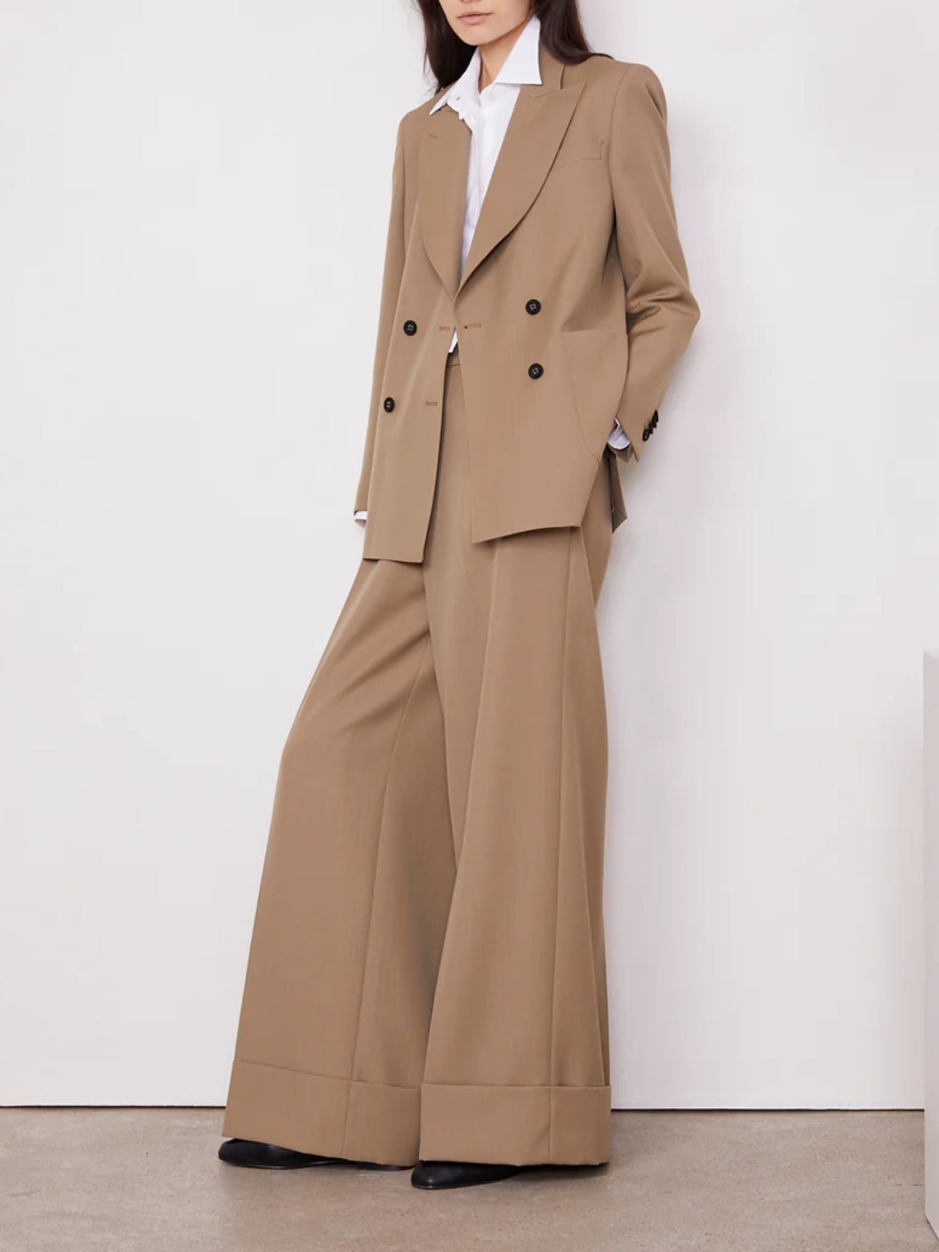 Rosalia Italian Ottoman Pants - Khaki