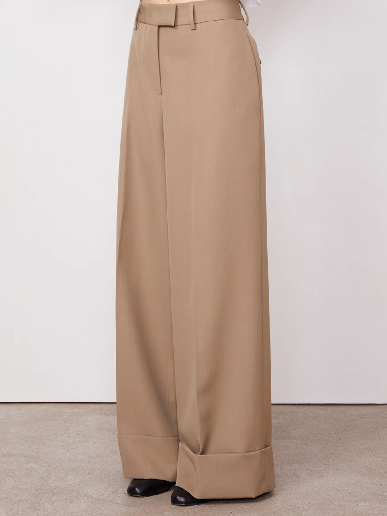 Rosalia Italian Ottoman Pants - Khaki