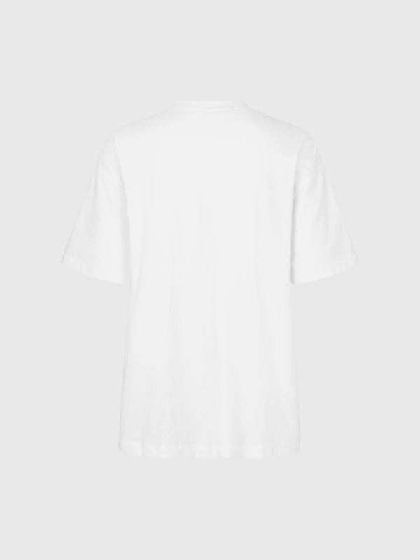 Cecilie Bahnsen-Goldie Jersey T-Shirt - White-Shirts-Boboli-Vancouver-Canada