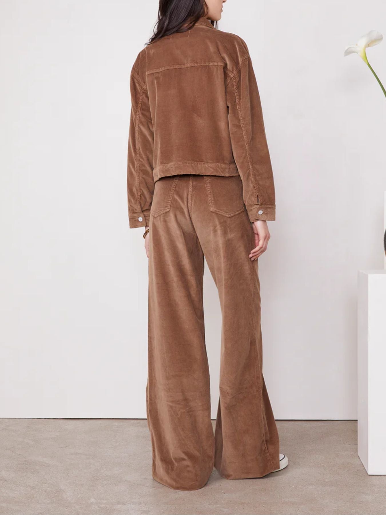 Basma Modal Corduroy Jacket - Ginger Bread
