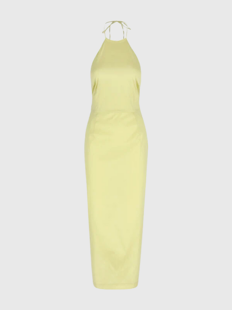 Bernadette-Midi Dress Delilah - Soft Yellow-Dresses-EU 36-Boboli-Vancouver-Canada