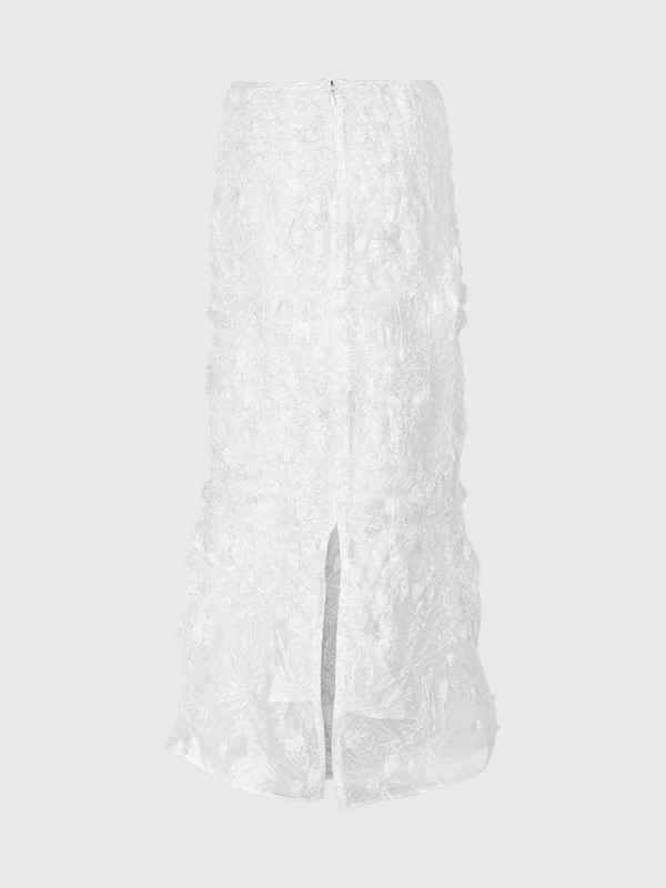 Cecilie Bahnsen-Gemini Skirt - Clear/White-Skirts-Boboli-Vancouver-Canada