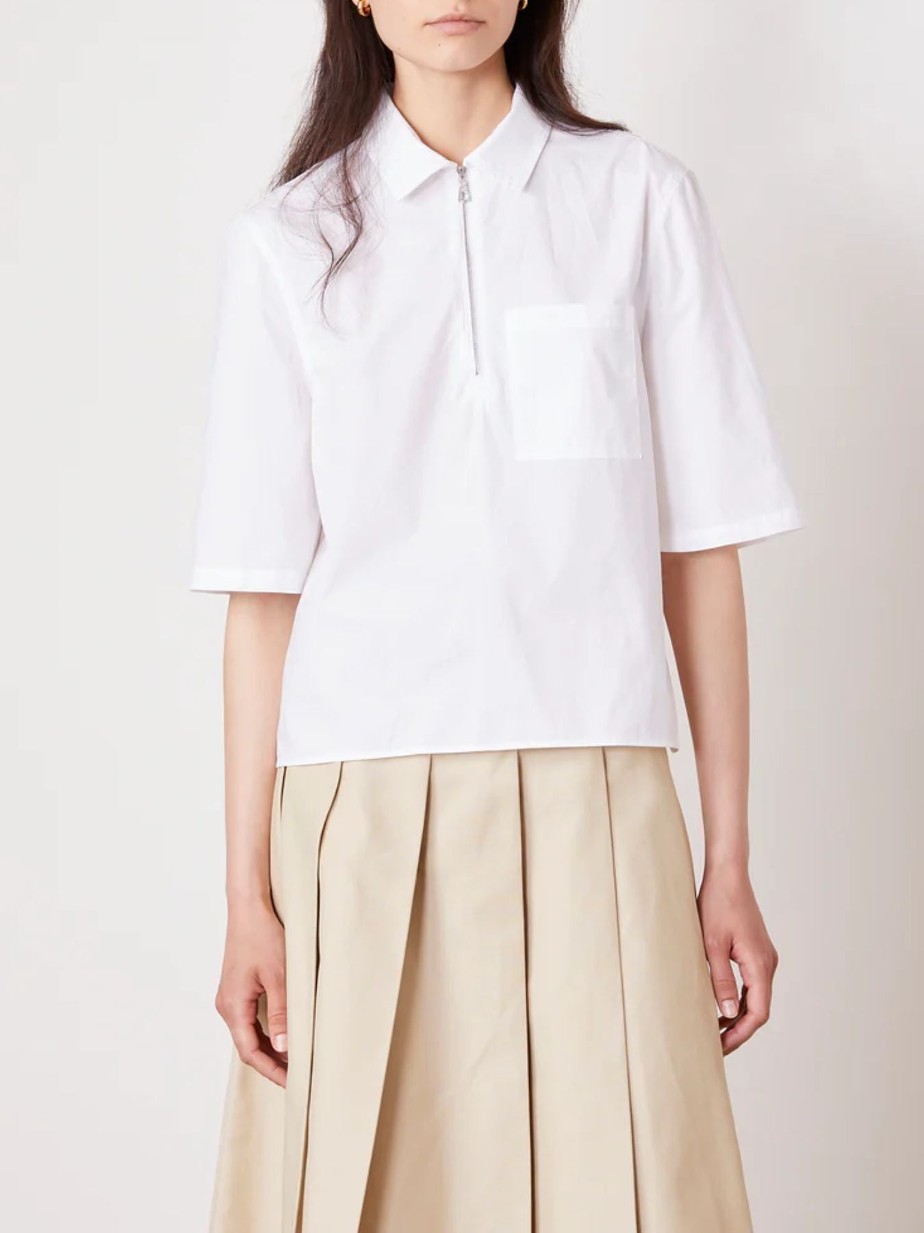 Mereth Cotton Poplin - White