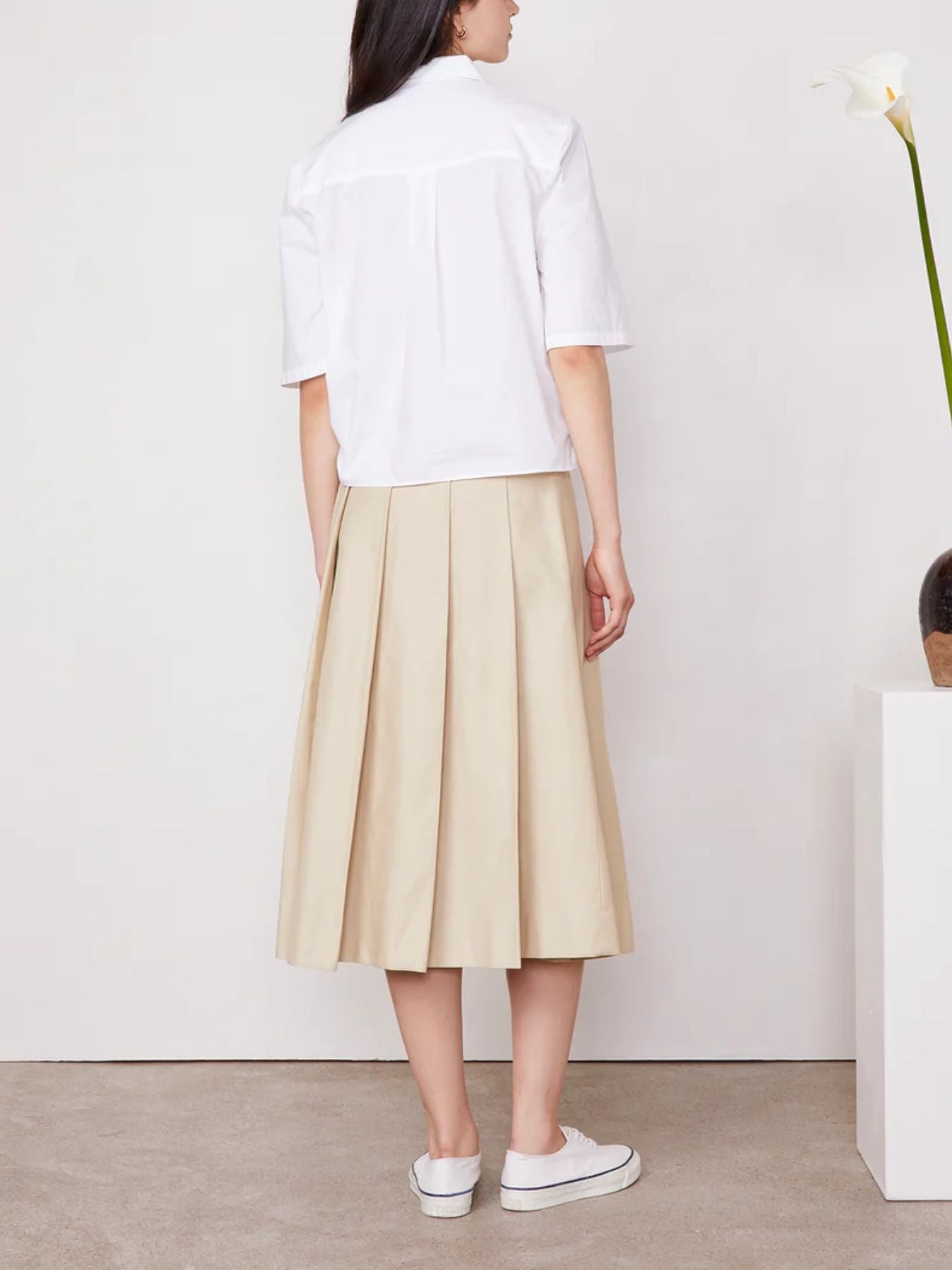 Mereth Cotton Poplin - White
