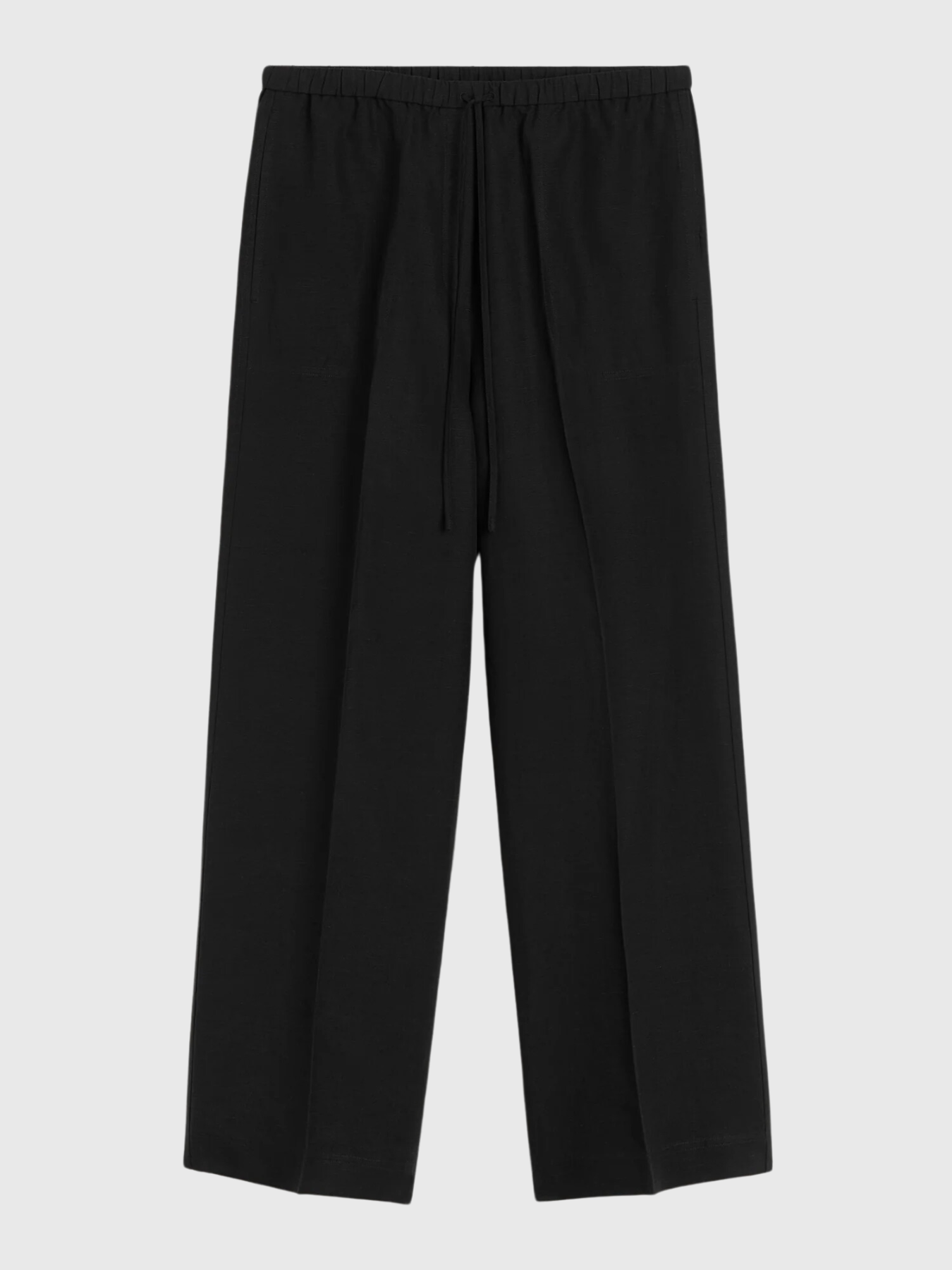 Totême-Fluid Drawstring Trouser - Black-Pants-EU 34-Boboli-Vancouver-Canada