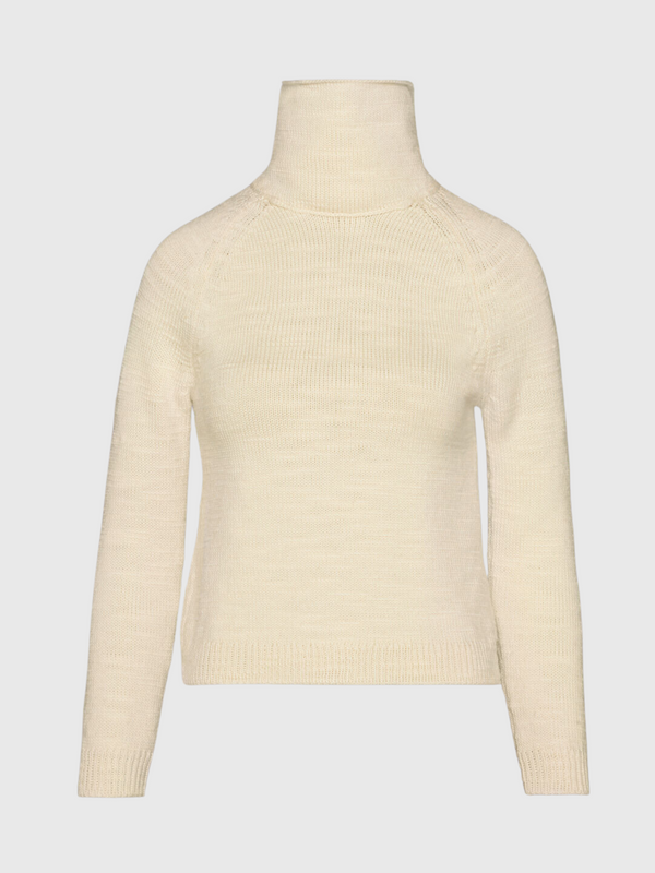 Maison Margiela-Knit High-Neck Sweater - Off White-Sweaters-S-Boboli-Vancouver-Canada