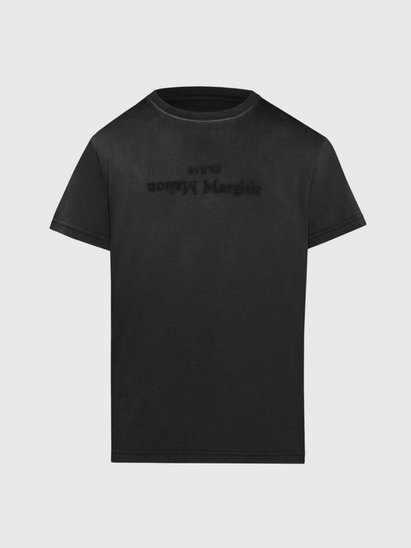 Maison Margiela-Reverse Logo T-Shirt - Washed Black-Shirts-XS-Boboli-Vancouver-Canada