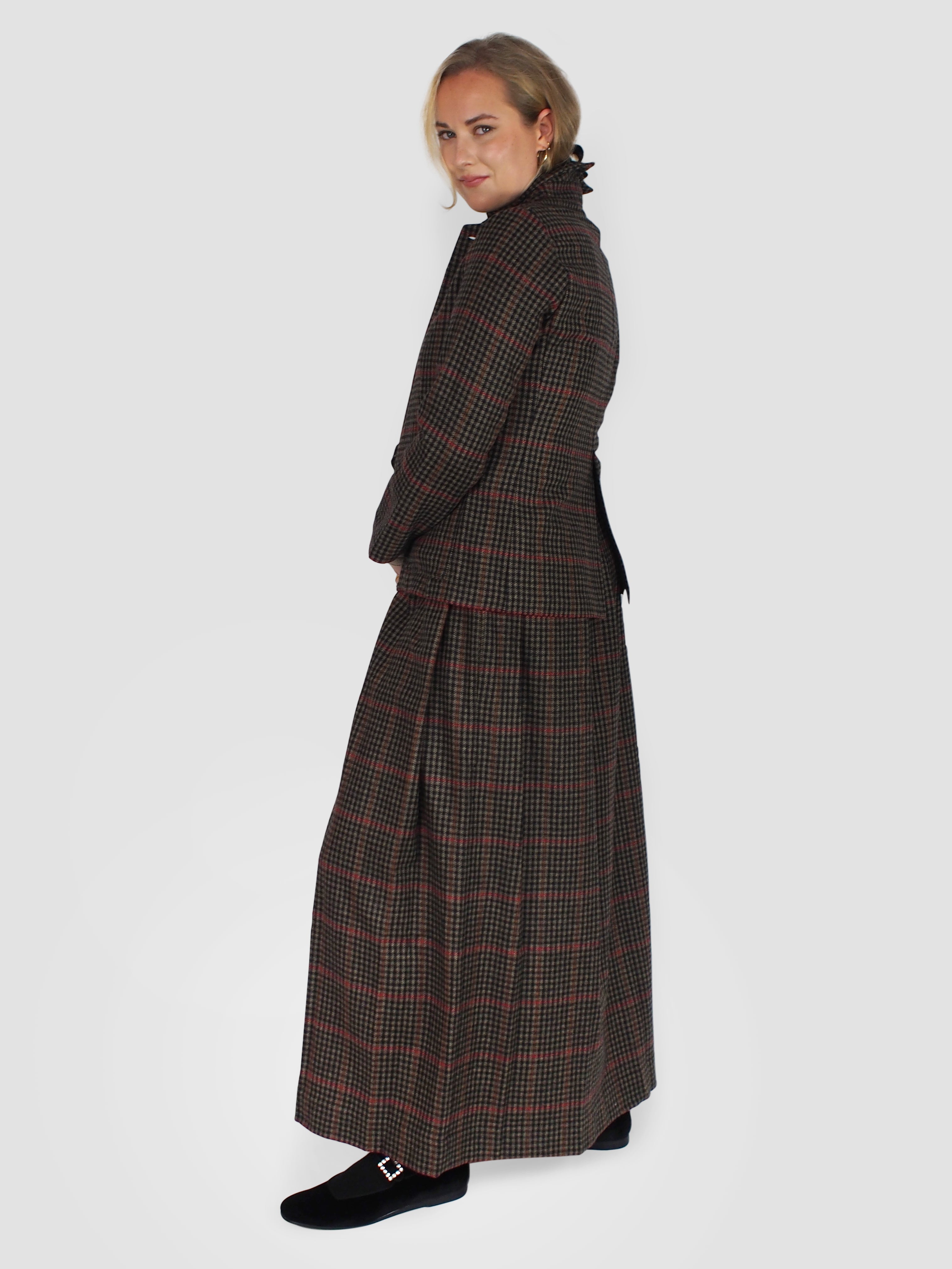 Daniela Gregis-Malva Skirt - Red/Black/Camel-Skirts-One Size-Boboli-Vancouver-Canada