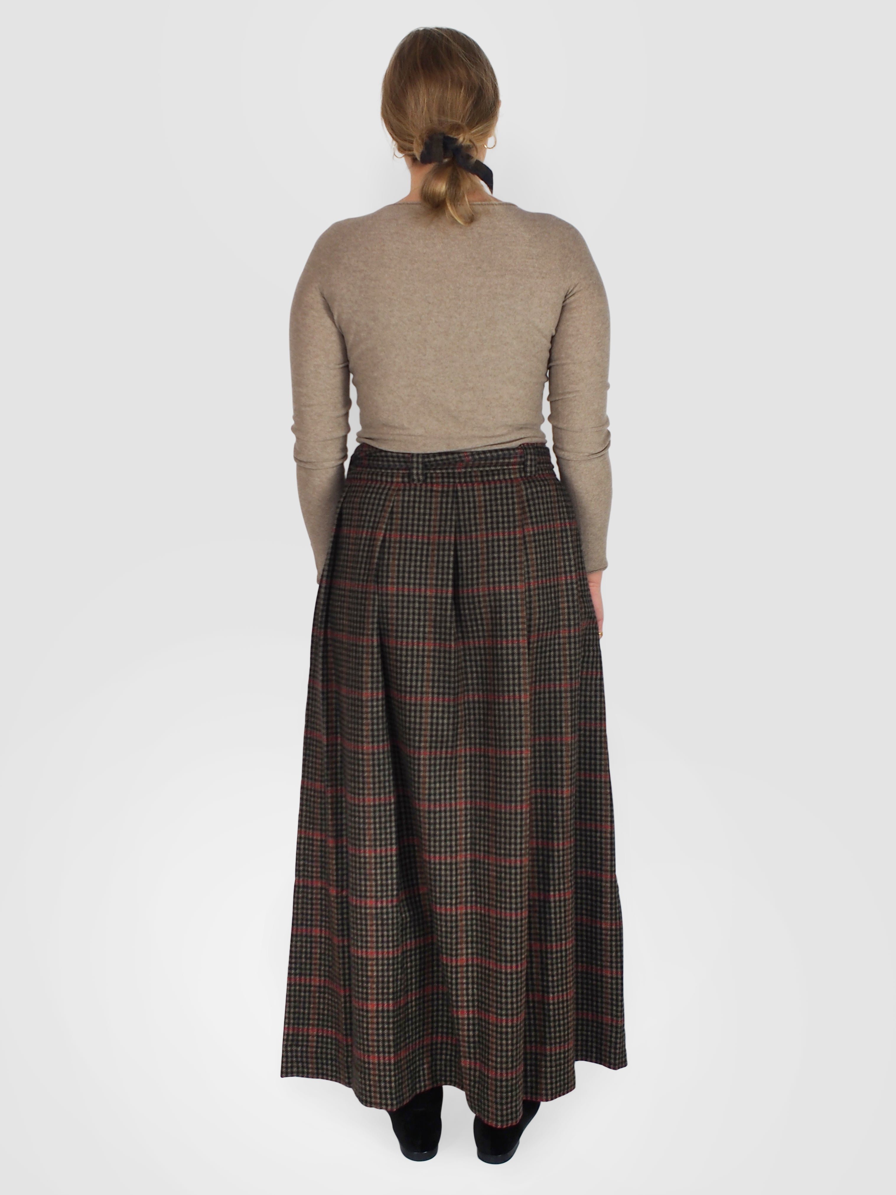 Daniela Gregis-Malva Skirt - Red/Black/Camel-Skirts-One Size-Boboli-Vancouver-Canada