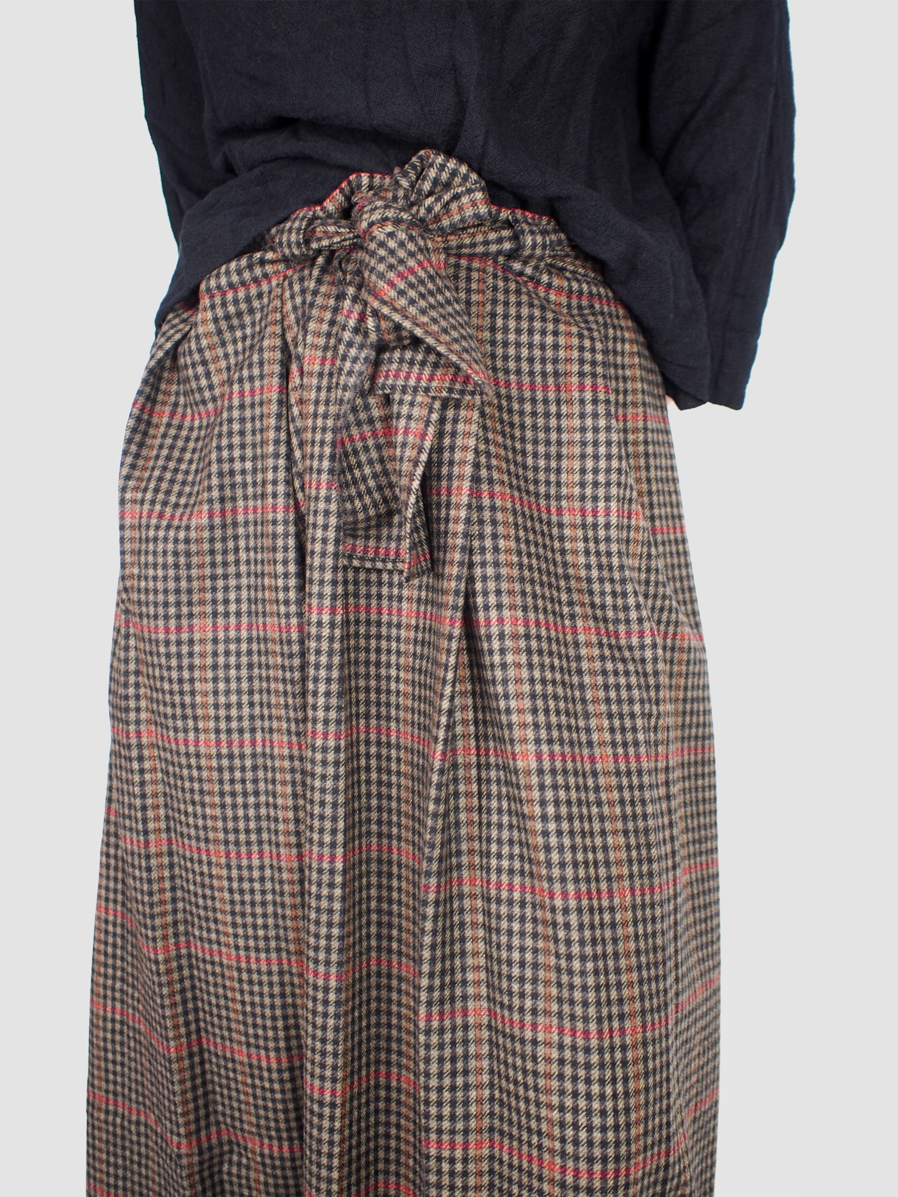 Daniela Gregis-Malva Skirt - Red/Black/Camel-Skirts-One Size-Boboli-Vancouver-Canada