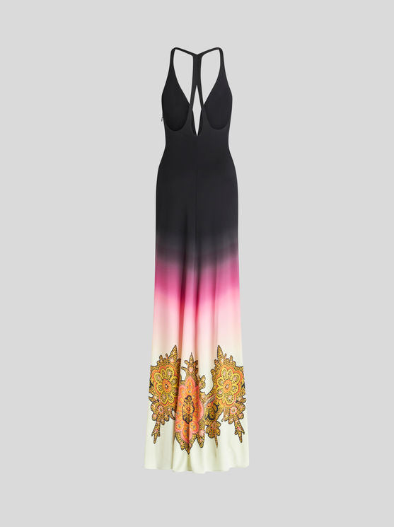 Etro-Colour Shaded Dress w/Paisley Print - Pink-Dresses-Boboli-Vancouver-Canada