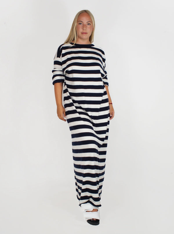 Extreme Cashmere-n°192 Scoop Dress - Stripe-Dresses-One Size-Boboli-Vancouver-Canada