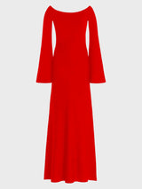 Gabriela Hearst-Shar Dress - Red-Dresses-Boboli-Vancouver-Canada
