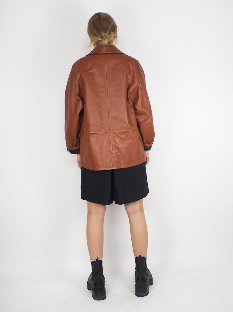 KASSL Editions-Reversible Leather Jacket-Jackets-Boboli-Vancouver-Canada