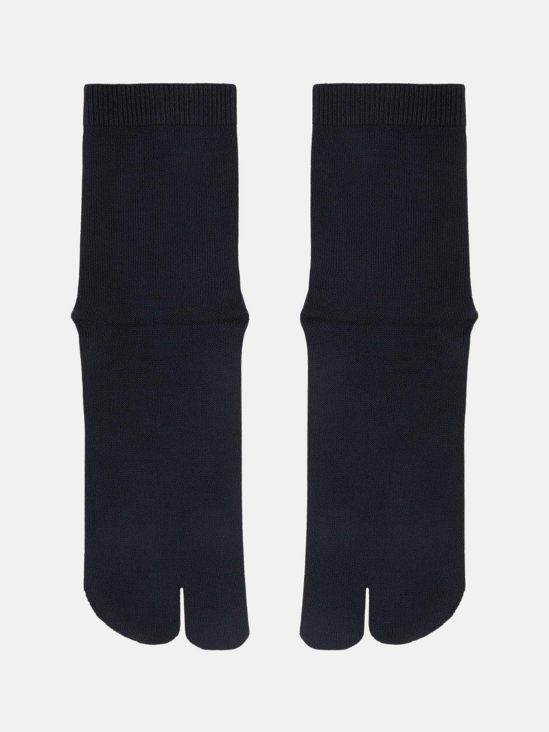Maison Margiela-Tabi Socks - Navy Blue-Socks-Boboli-Vancouver-Canada