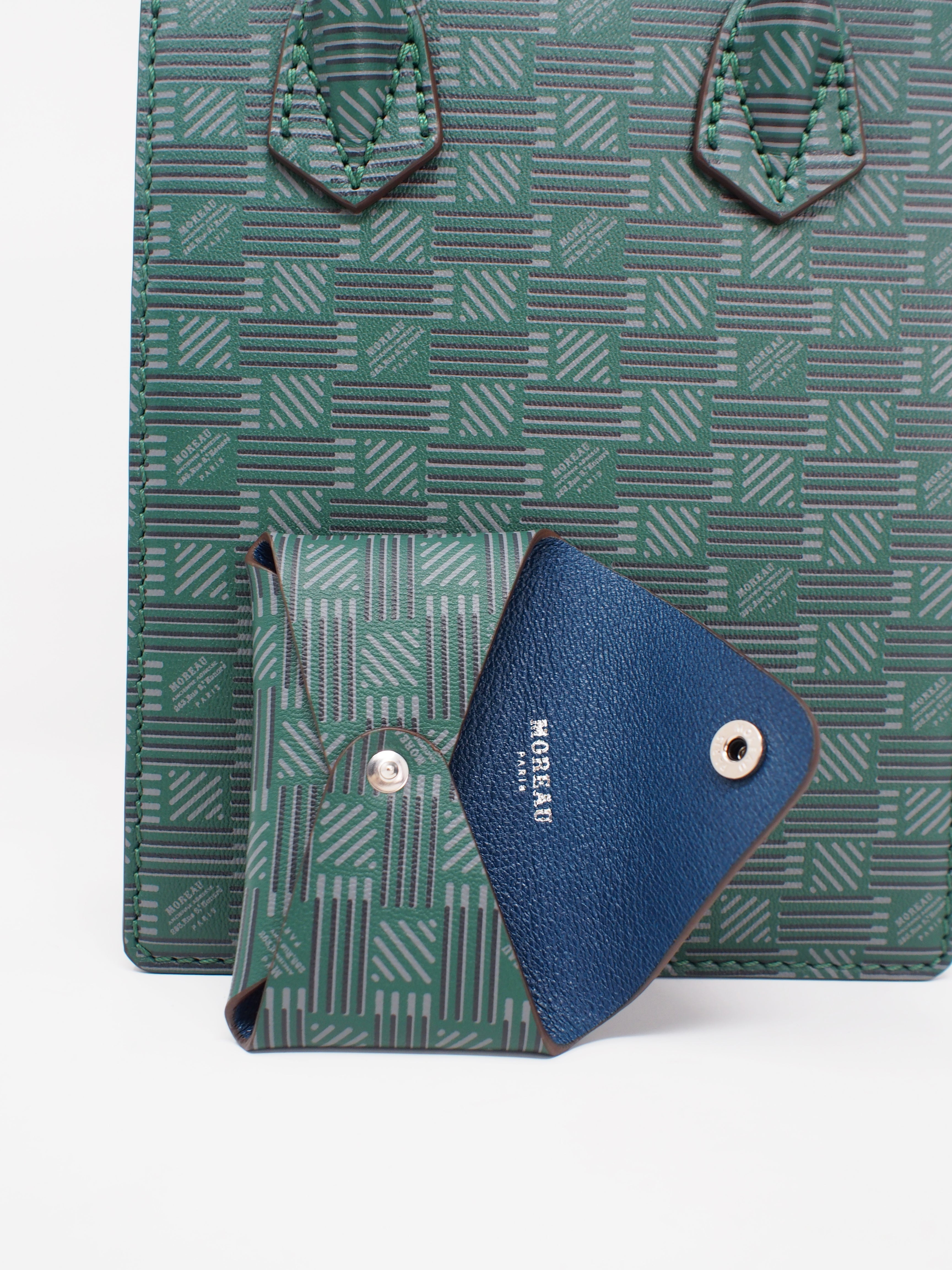 Moreau Paris-Card Holder Origami - Green-Bags-One Size-Boboli-Vancouver-Canada
