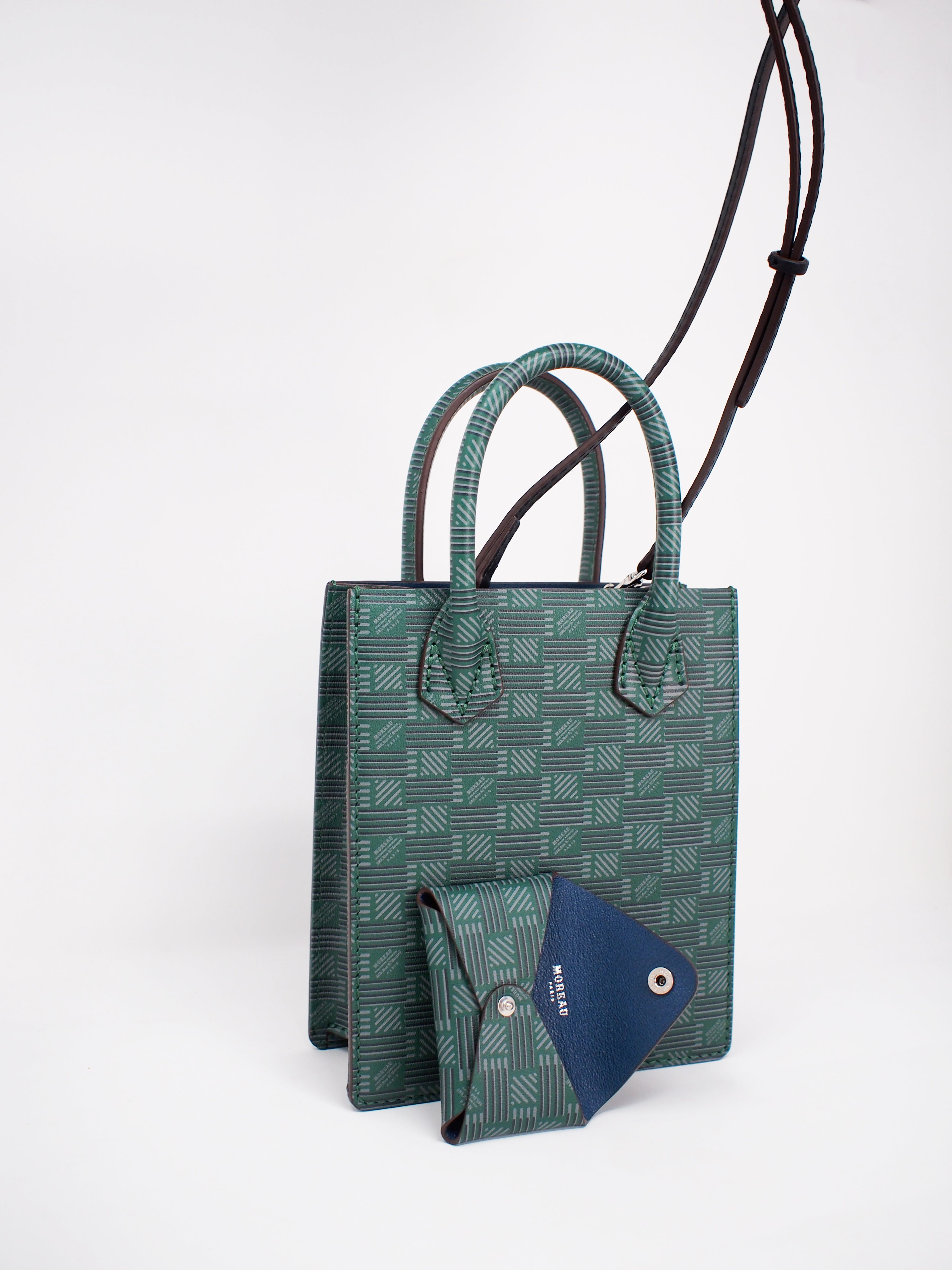 Moreau Paris-Card Holder Origami - Green-Bags-One Size-Boboli-Vancouver-Canada