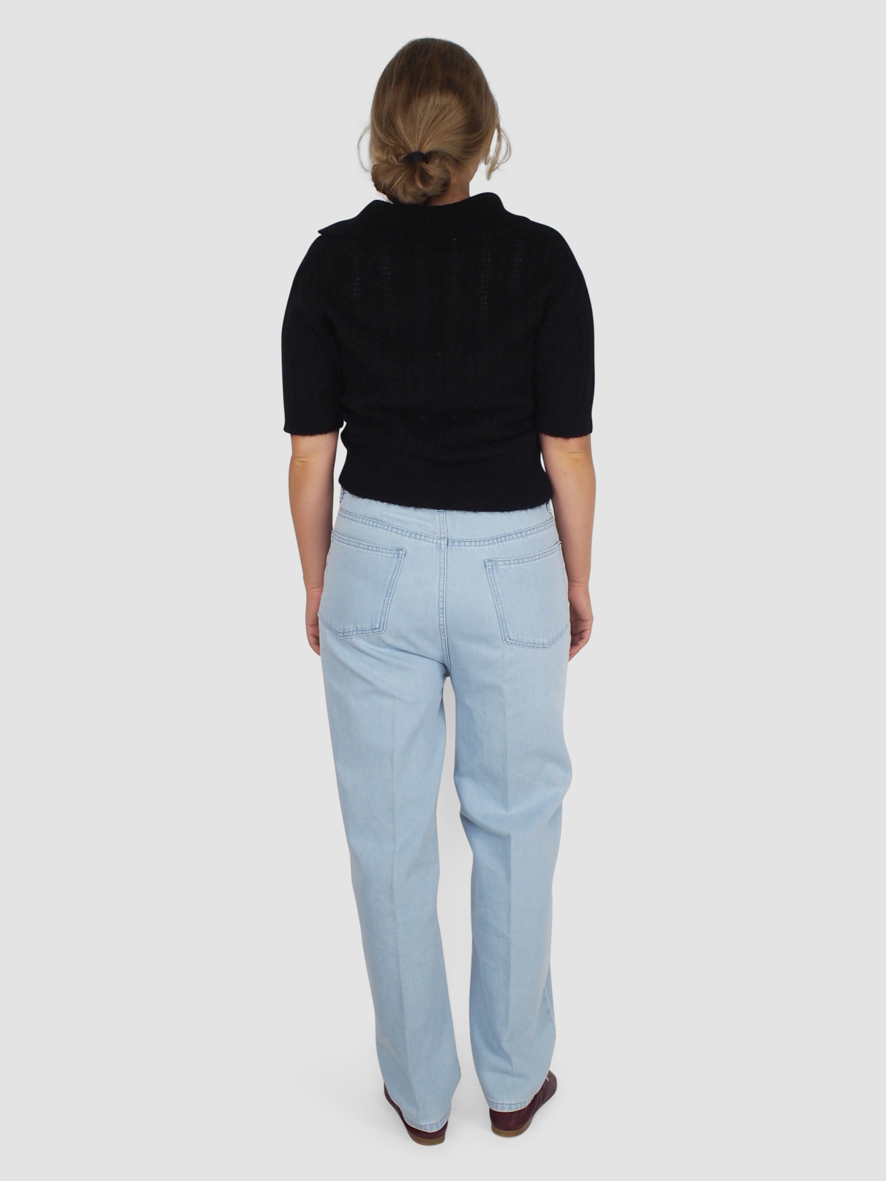 Officine Générale-Ariane 5 Pocket Denim - Light Blue-Pants-Boboli-Vancouver-Canada
