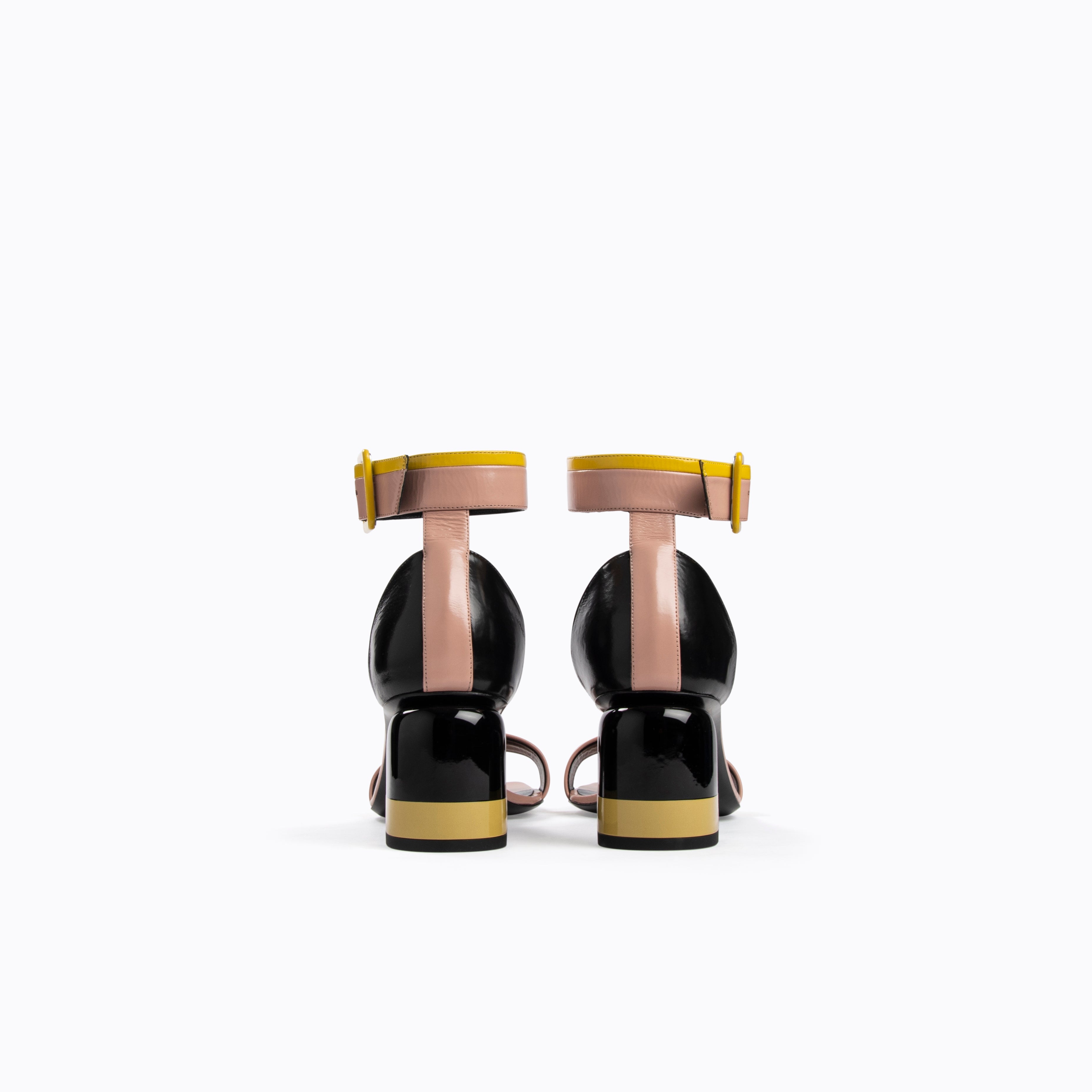 Pierre Hardy-Alpha Gae Sandal - Yellow/Nude/Black-Shoes-Boboli-Vancouver-Canada