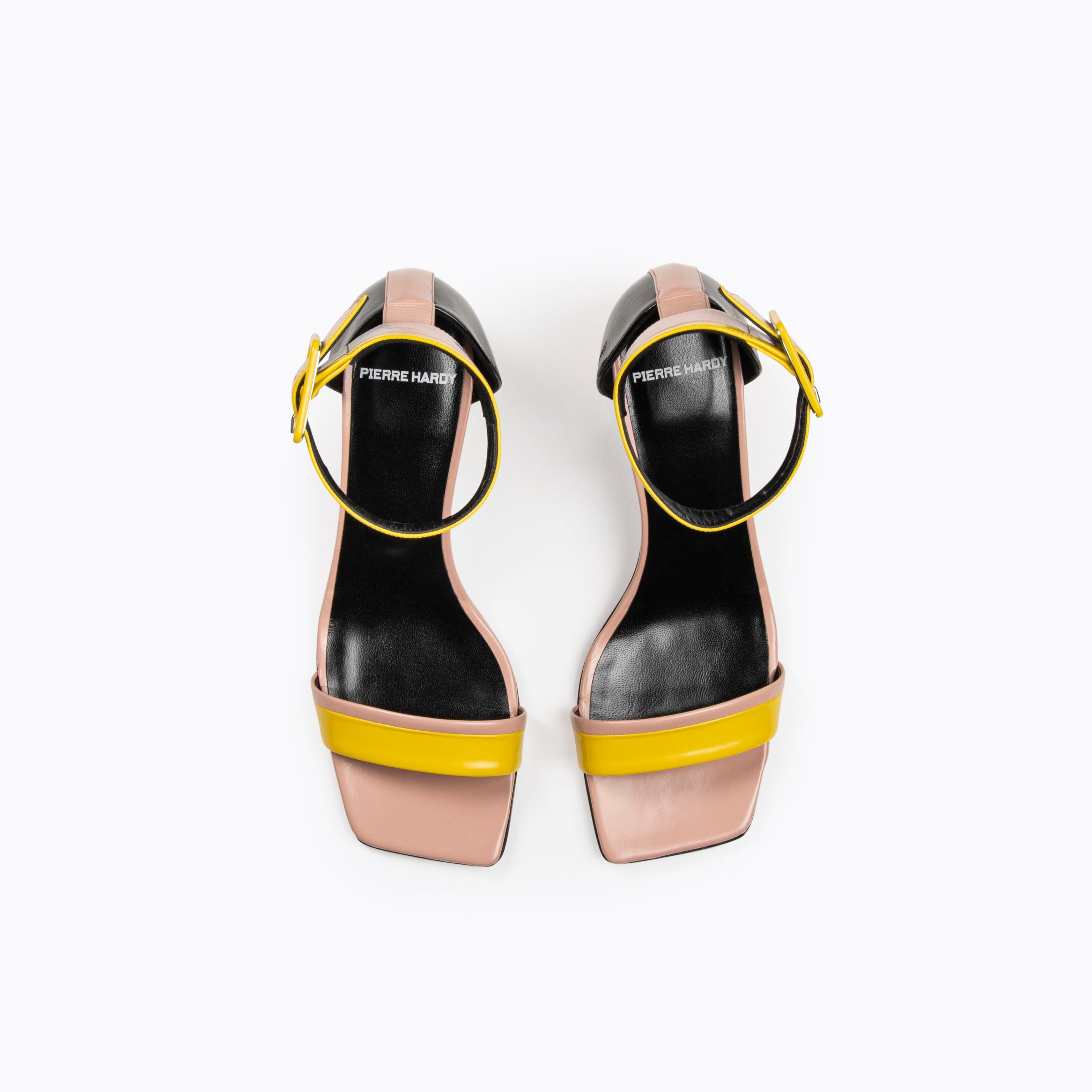 Pierre Hardy-Alpha Gae Sandal - Yellow/Nude/Black-Shoes-Boboli-Vancouver-Canada