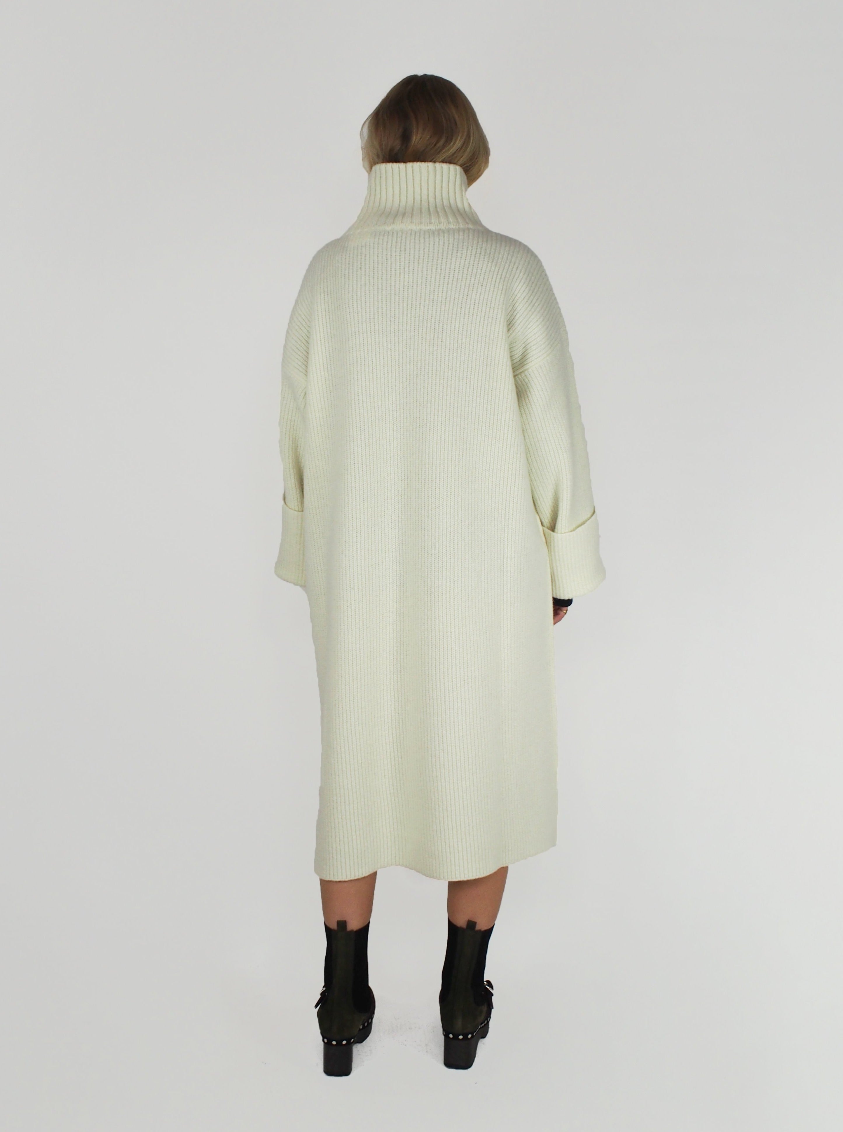 Sibel Saral-Oversized Fusun T/N Dress - White-Dresses-Boboli-Vancouver-Canada