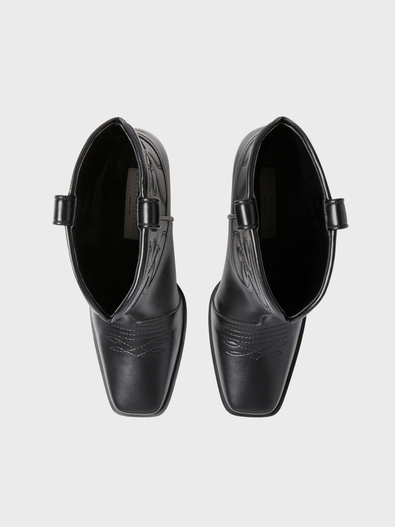 Stella McCartney-Cloudy Alter Mat Cowboy Boots - Black/Stone-Boots-Boboli-Vancouver-Canada