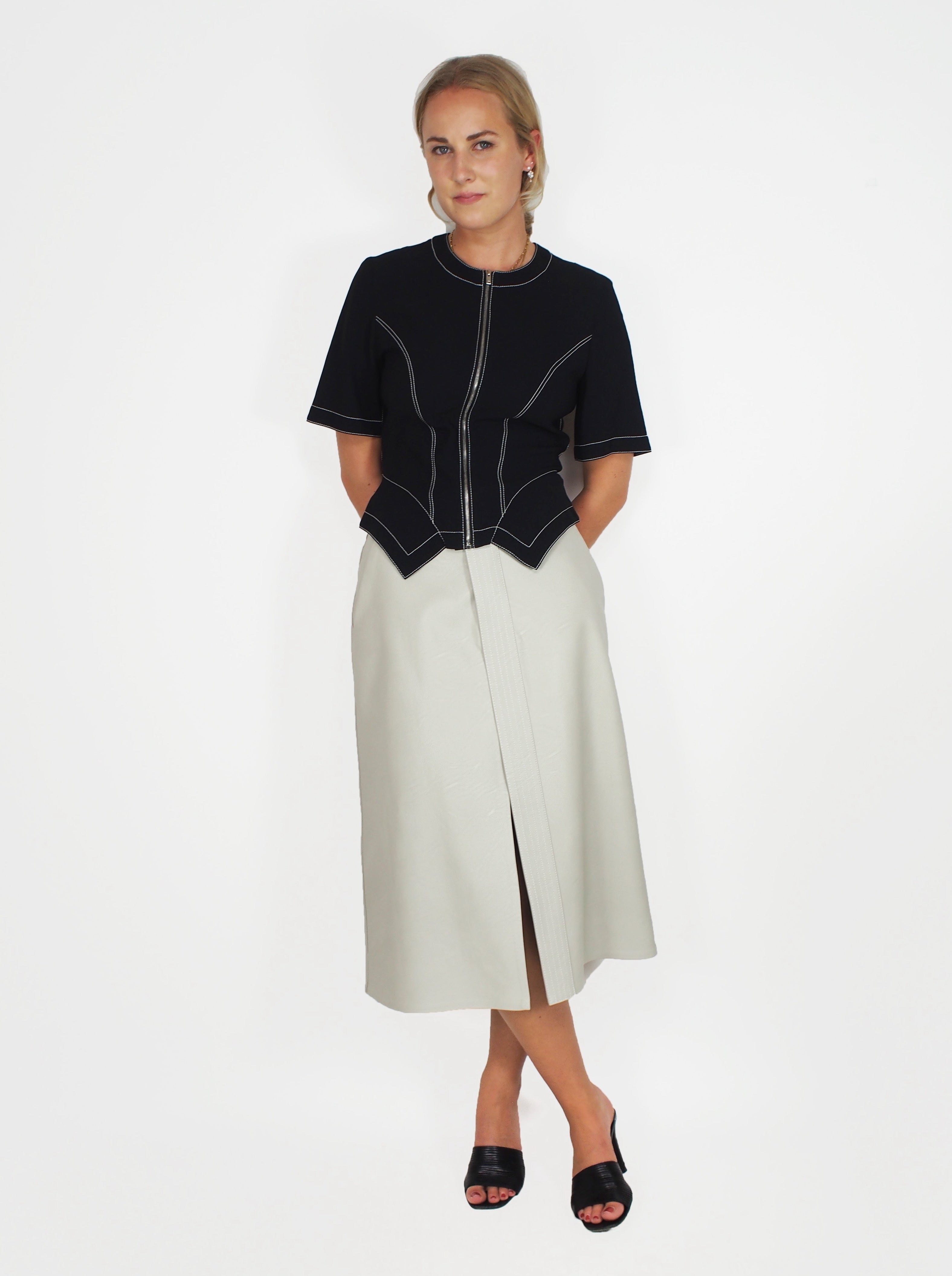 Stella McCartney-Tessa Top - Black-Blouses-Boboli-Vancouver-Canada