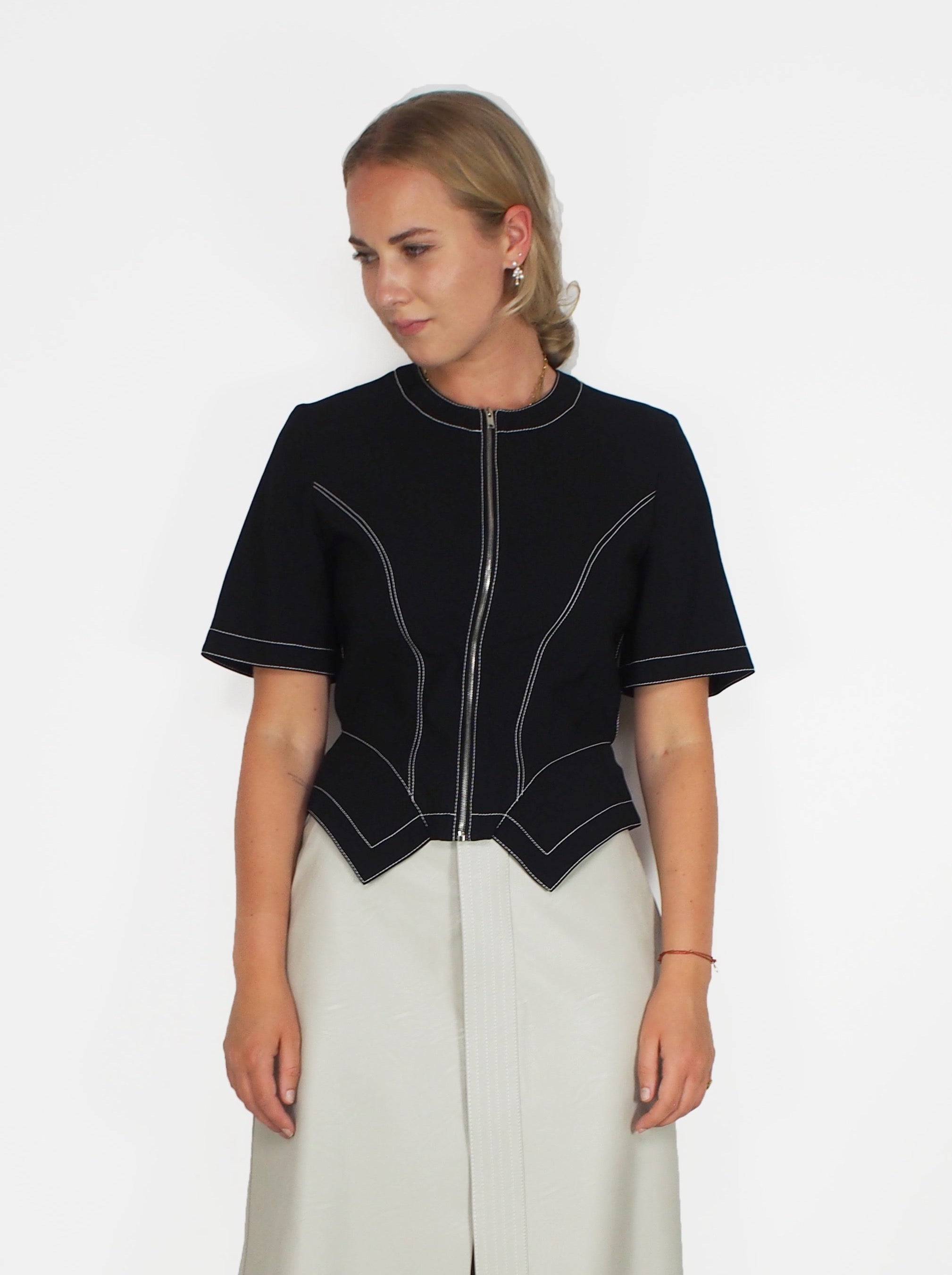 Stella McCartney-Tessa Top - Black-Blouses-Boboli-Vancouver-Canada