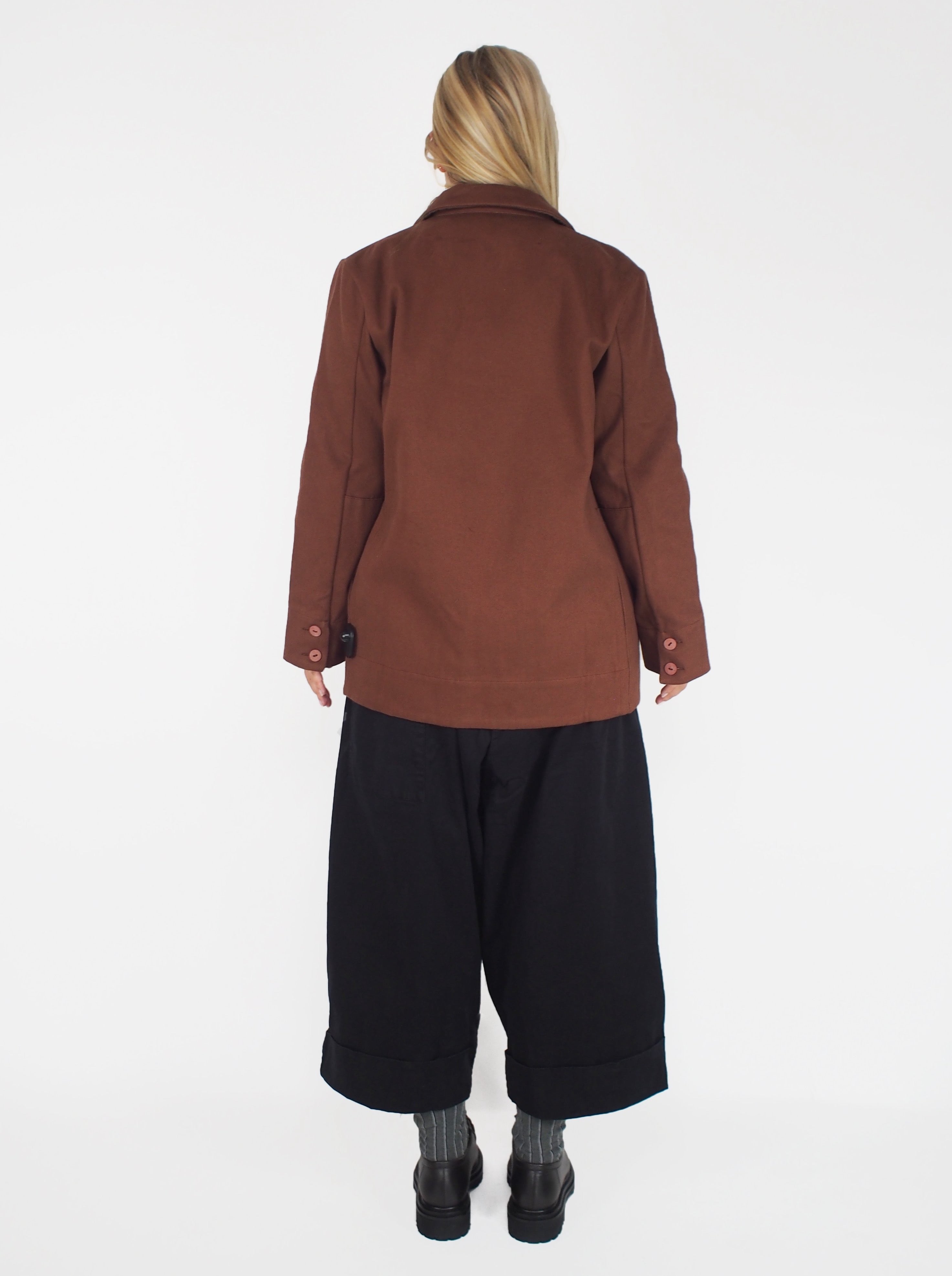 Toogood-Brushed Cotton Blacksmith Jacket - Russet-Jackets-Boboli-Vancouver-Canada