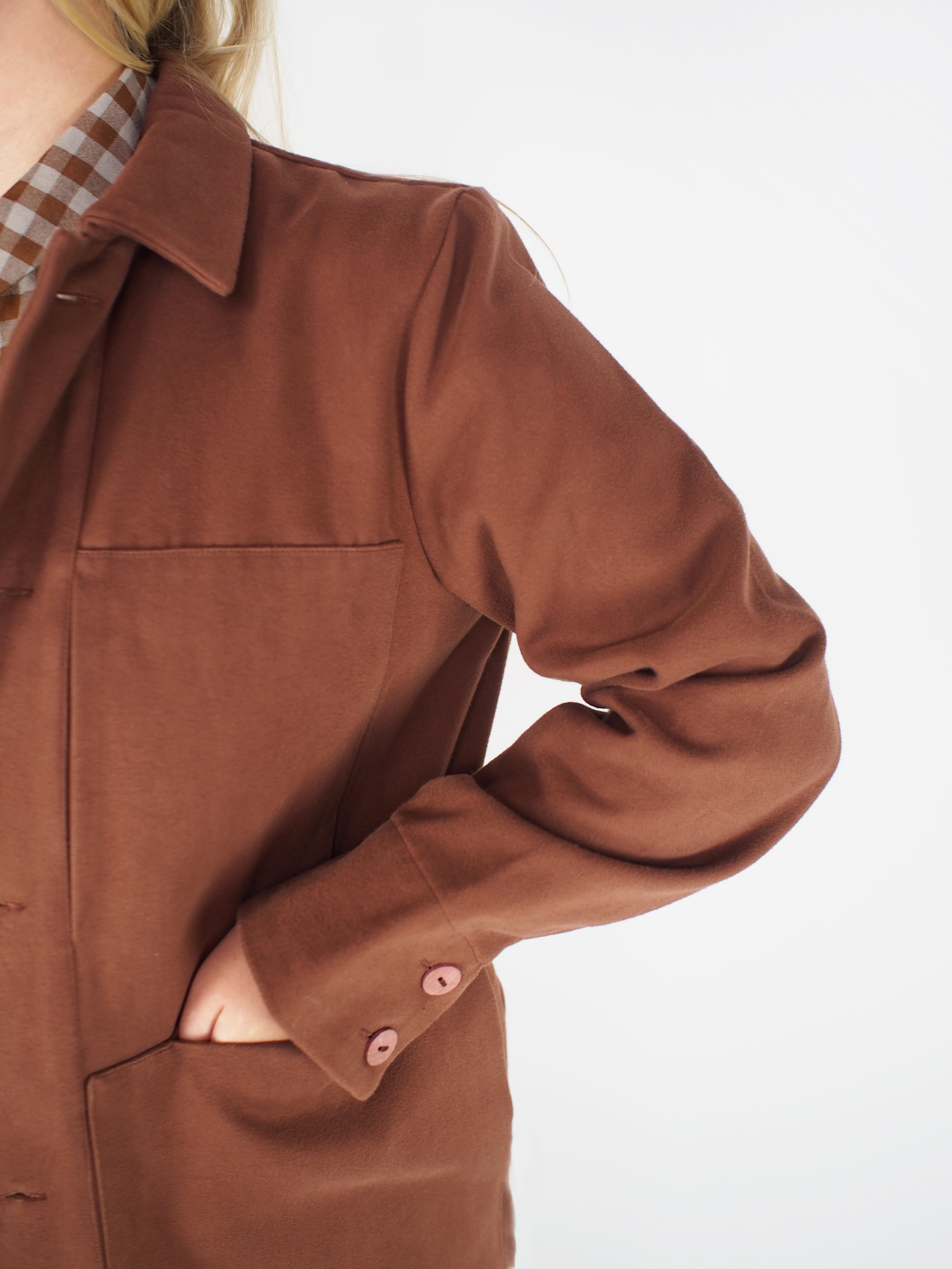 Toogood-Brushed Cotton Blacksmith Jacket - Russet-Jackets-Boboli-Vancouver-Canada