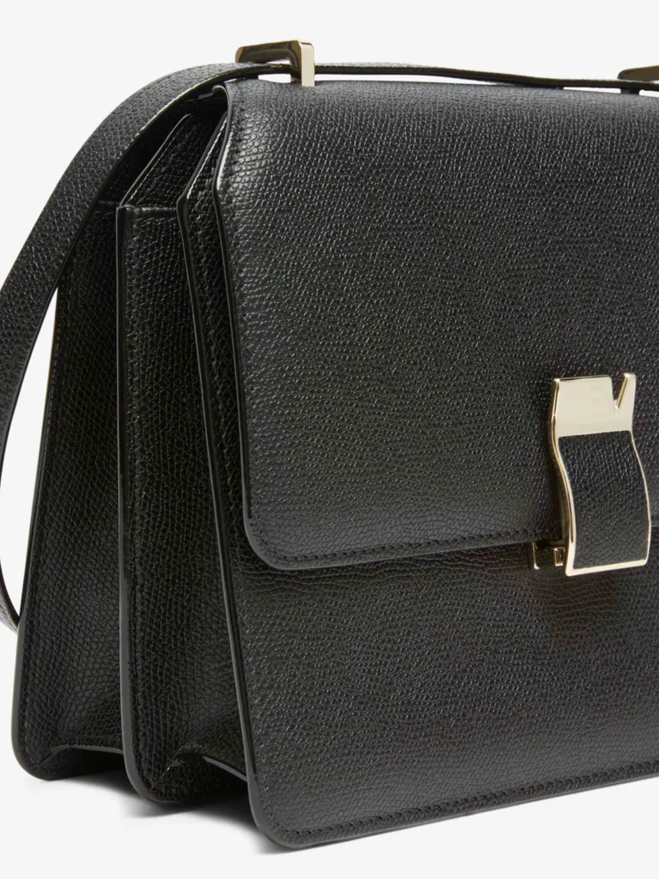 Valextra-Nolo Crossbody Medium Bag - Black-Bags-One Size-Boboli-Vancouver-Canada
