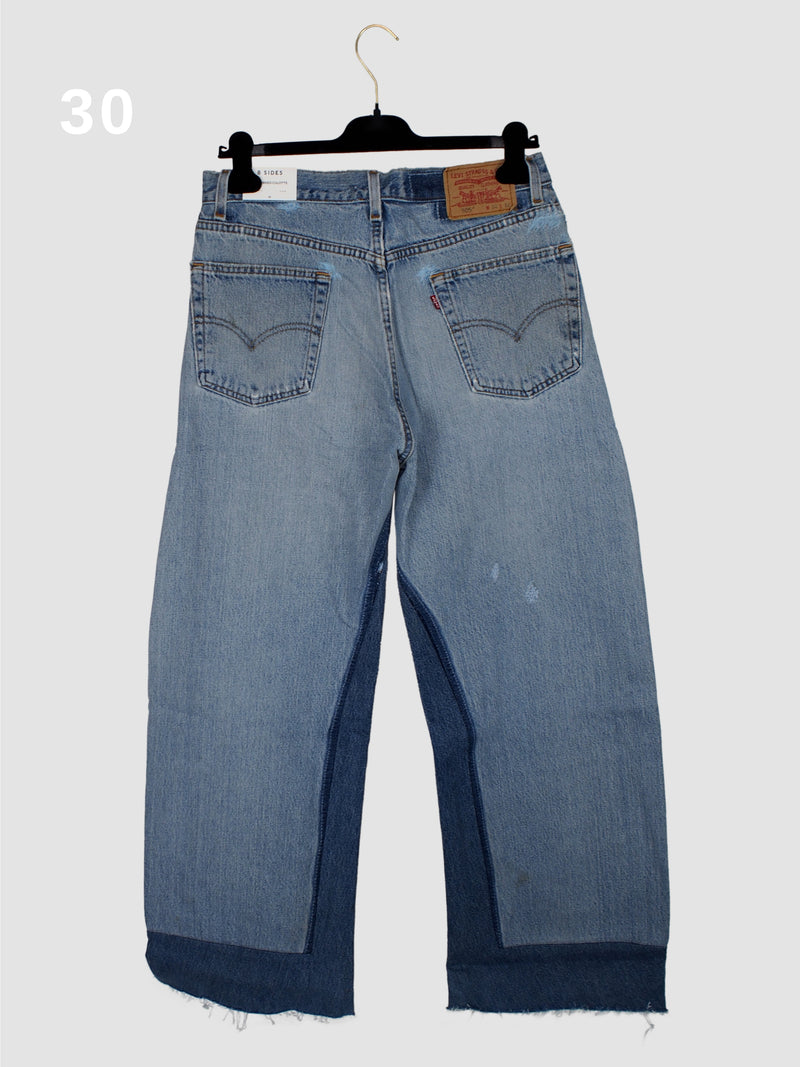 Reworked Culotte Pants - Vintage Indigo