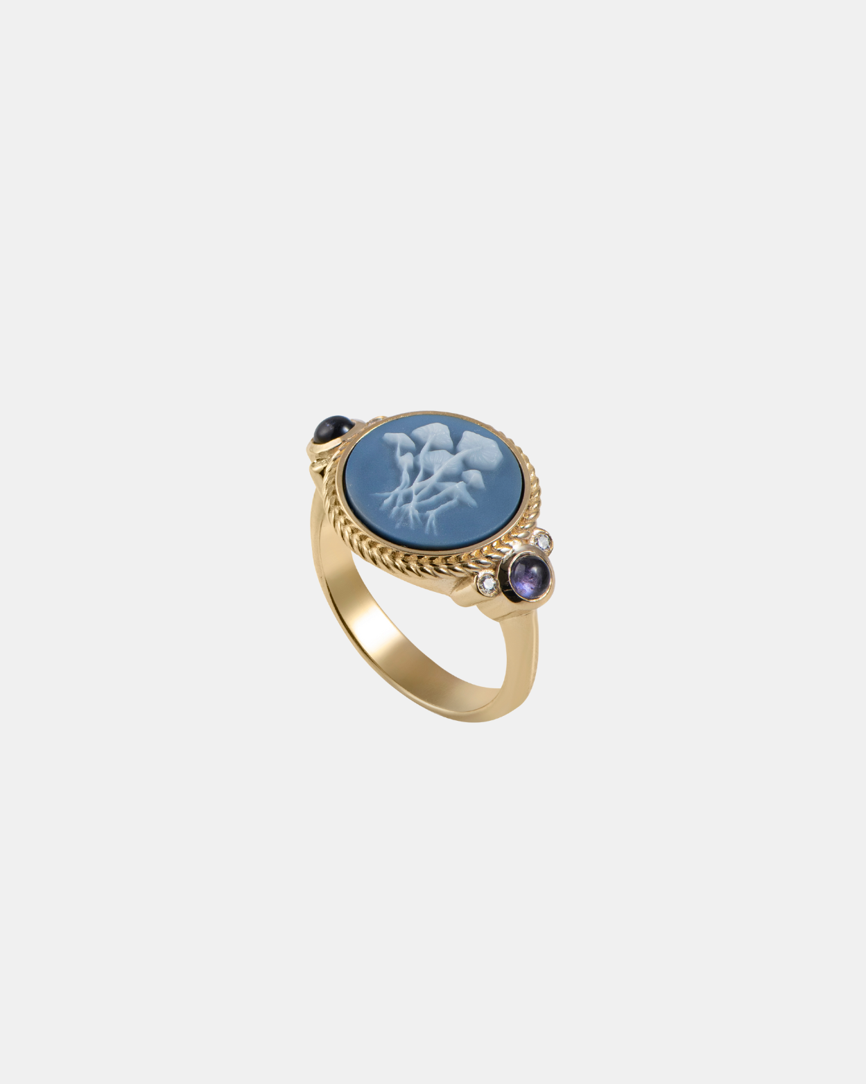 Something Blue Ring - Gold/Diamonds