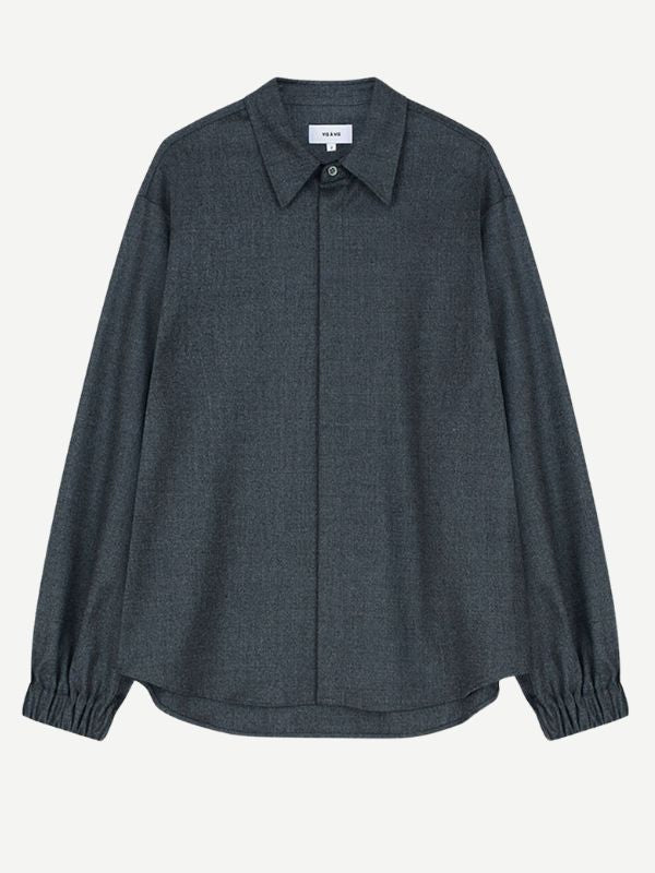 Wool Shirt - Gray