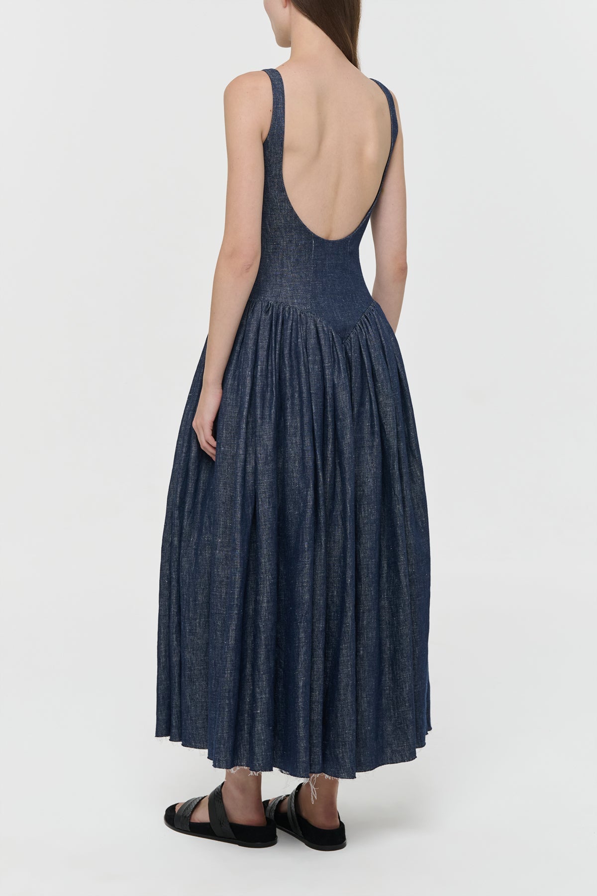 Gabriela Hearst-Isai Dress - Denim-Dresses-Boboli-Vancouver-Canada