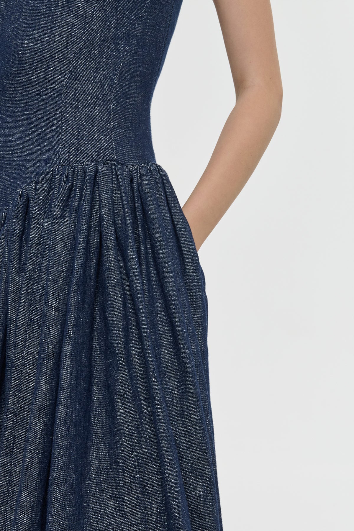Gabriela Hearst-Isai Dress - Denim-Dresses-Boboli-Vancouver-Canada