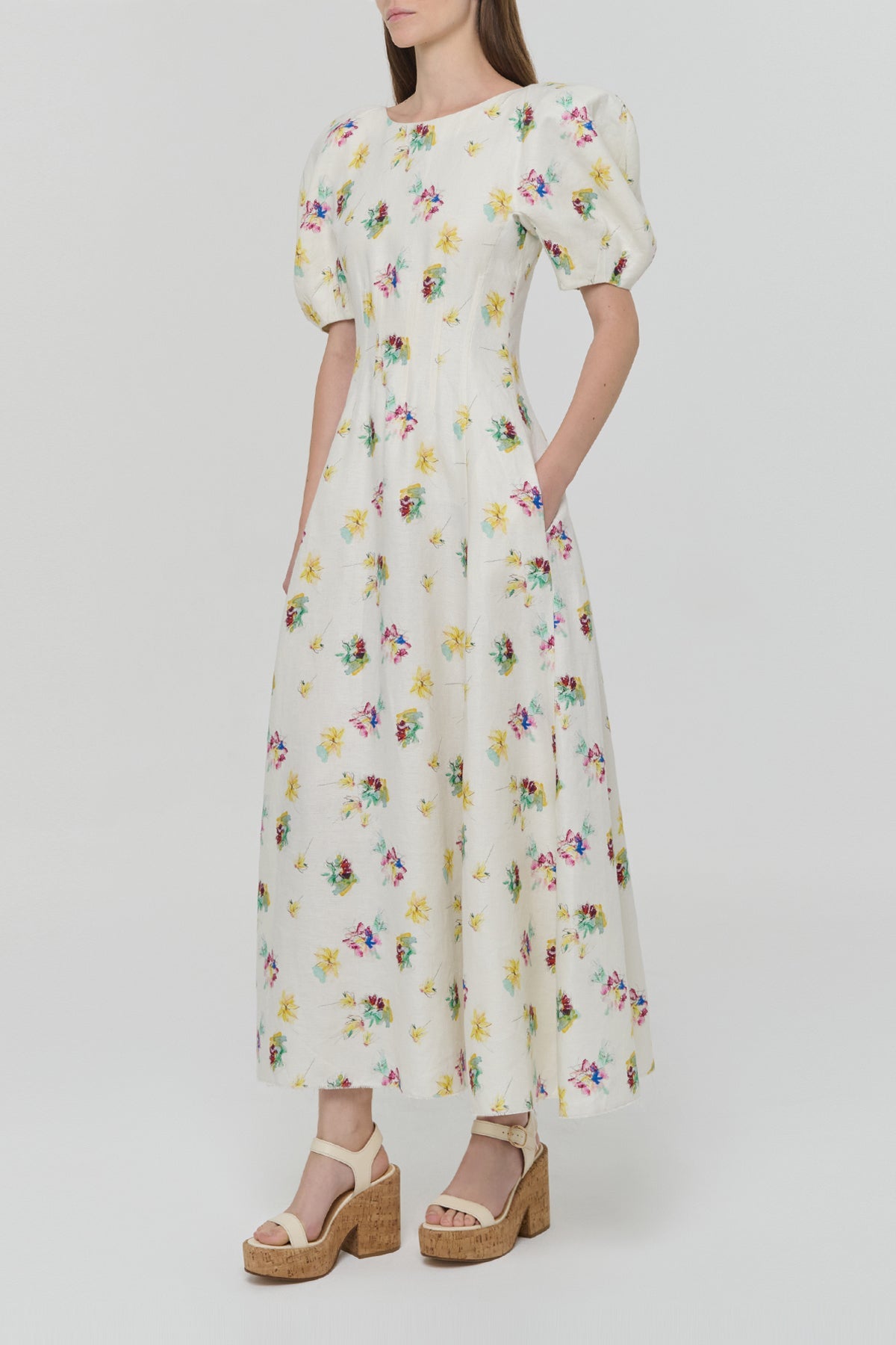 Gabriela Hearst-Ranya Dress - Ivory-Dresses-Boboli-Vancouver-Canada